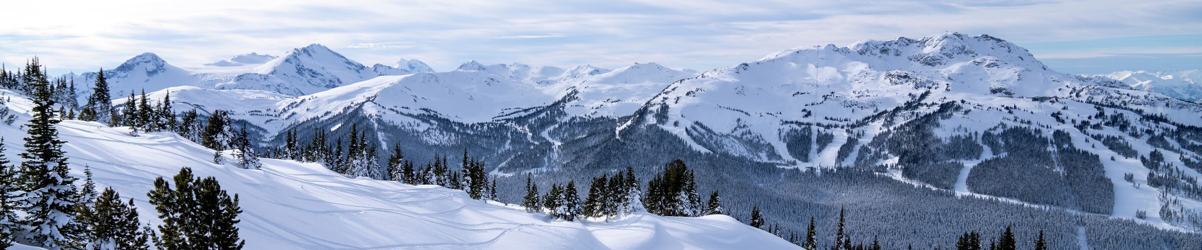 Panoramic view of Whistler Blackcomb Landscape 