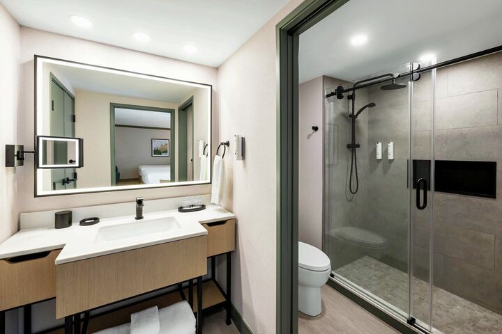 2 Queens - Hotel Room Bathroom