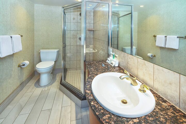 2 Queens - Hotel Room Bathroom