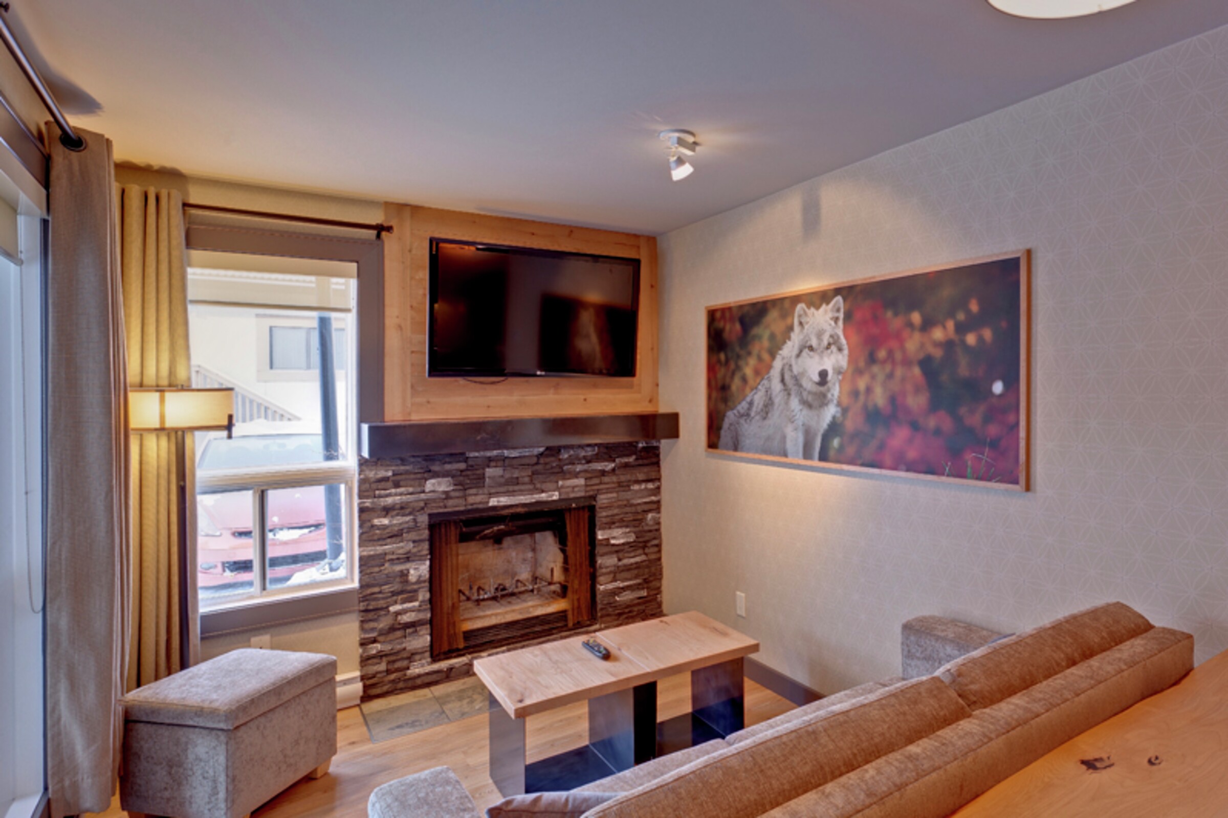 One Bedroom Wolf Condo Living Room