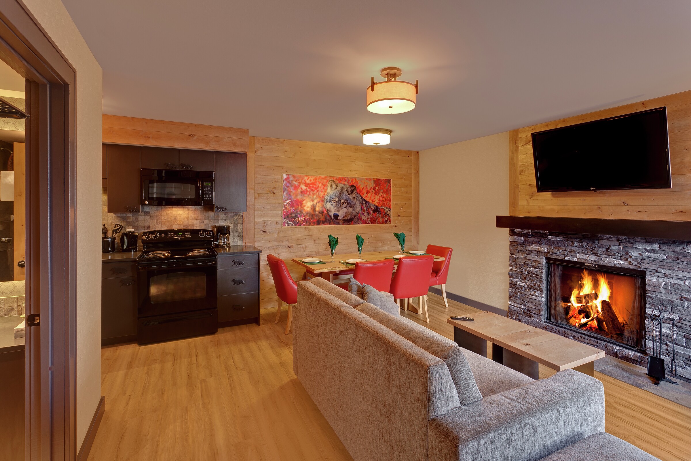 Two Bedroom Wolf Condo Living Area