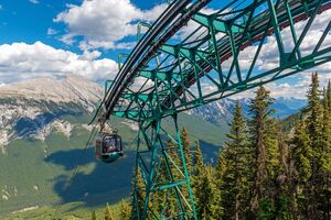Banff Gondola cable car arrival station