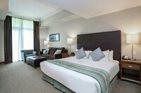 Studio Sleeping Area & Living Area
