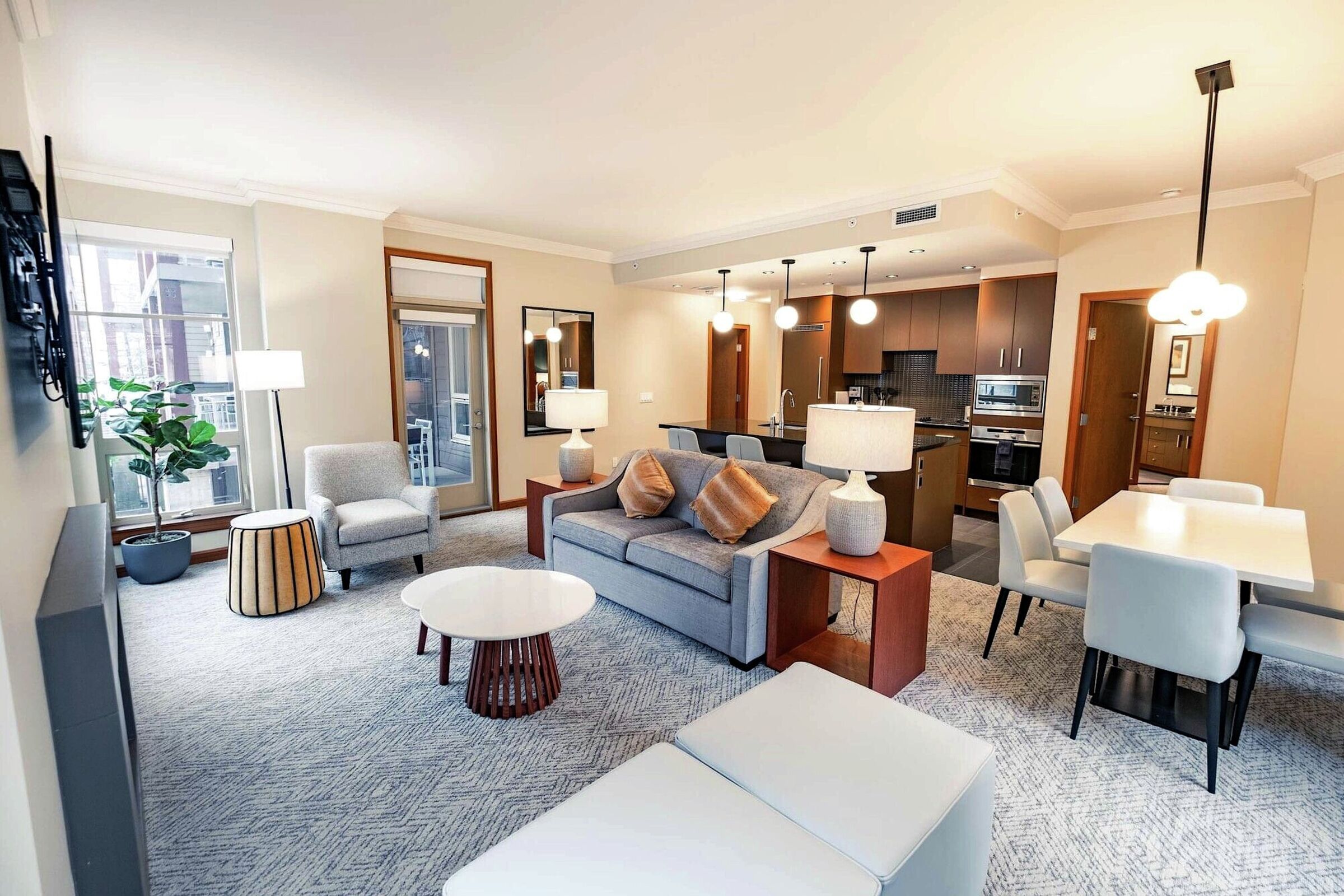 2 Bdrm Premium Suite Living Area & Dining Area