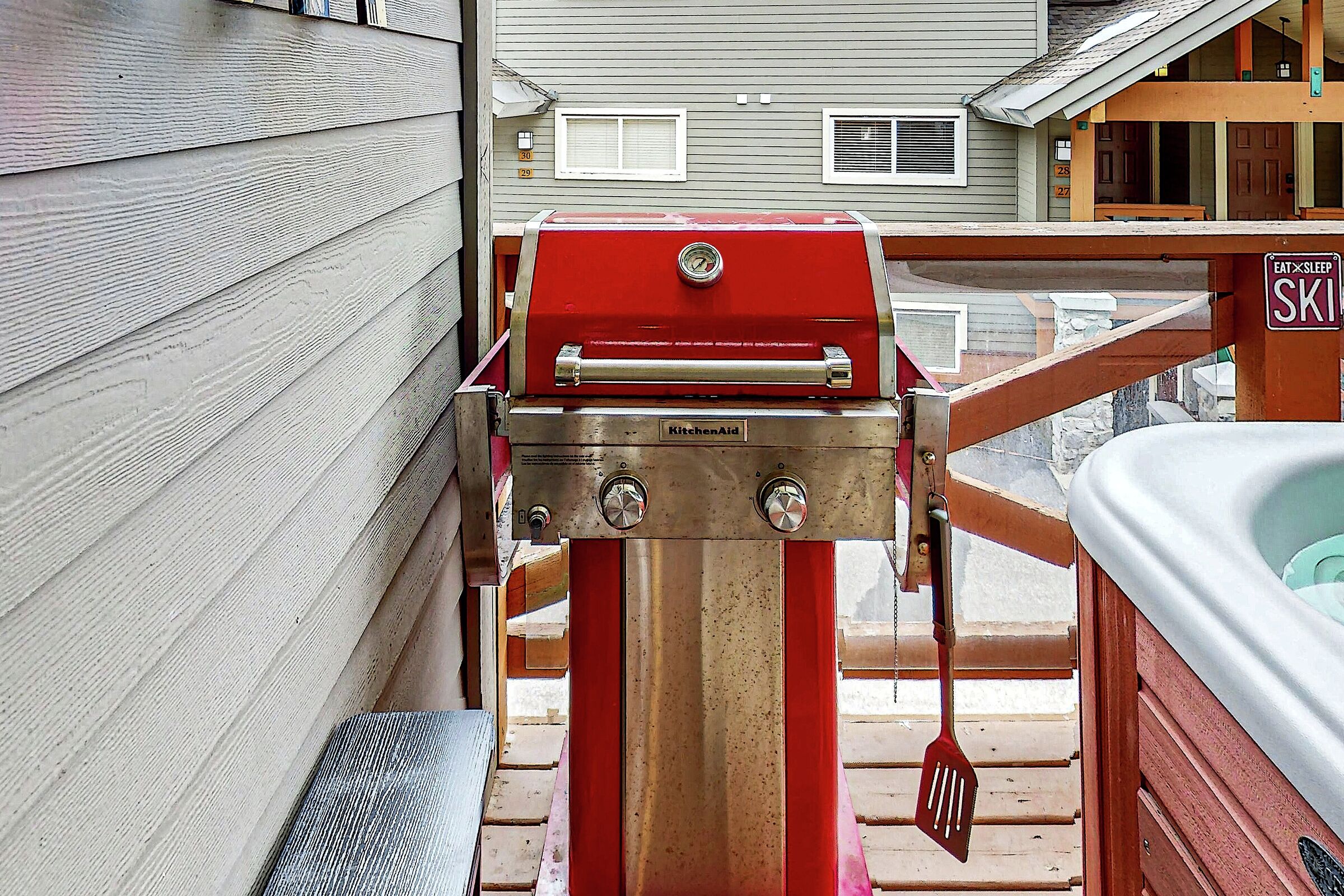 Balcony with BBQ and Hot Tub