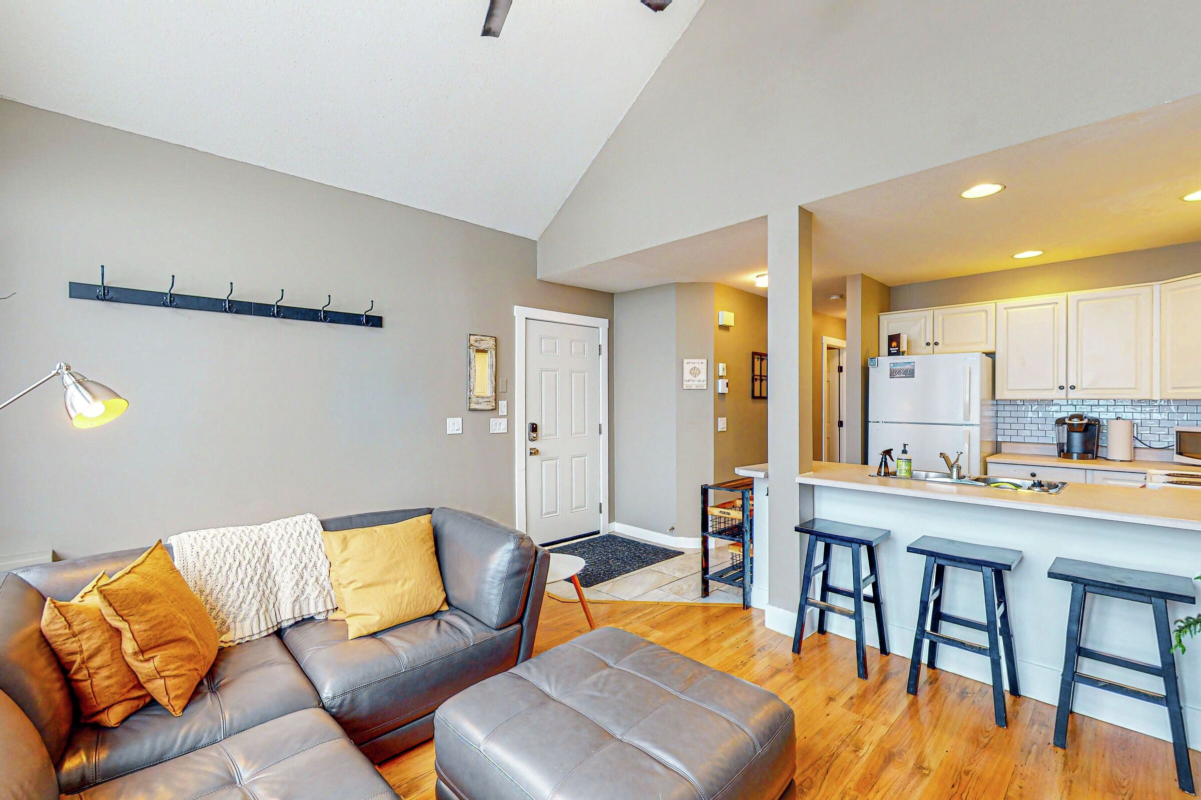 Living Area & Kitchen