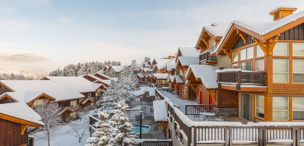 Vacation homes in winter 