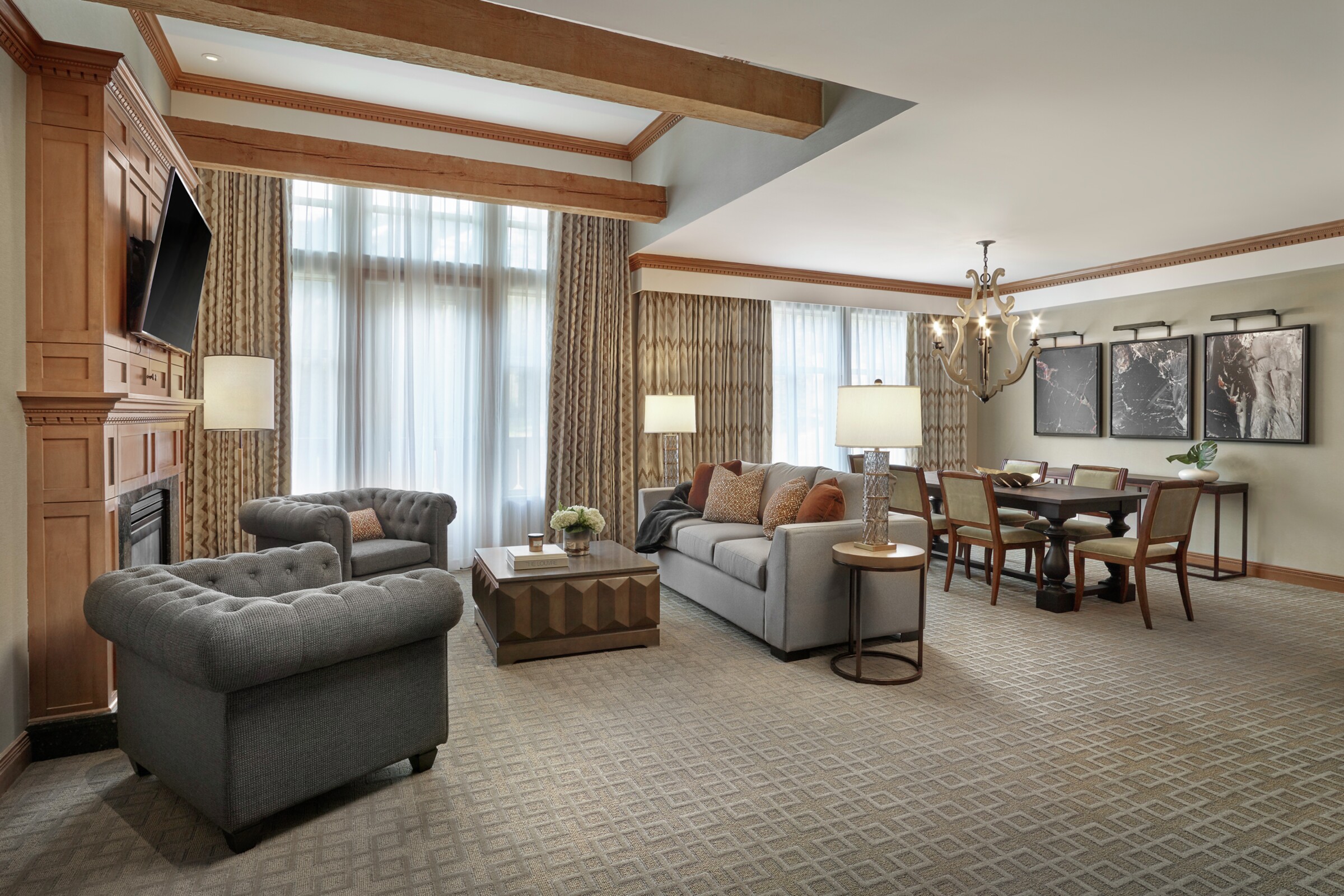 Junior Suite Living Room & Dining Room