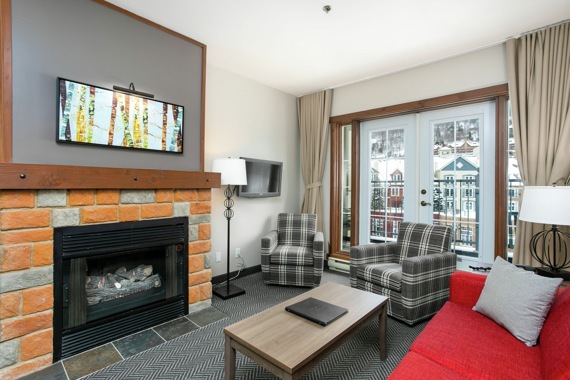 One Bed Condo Living Room