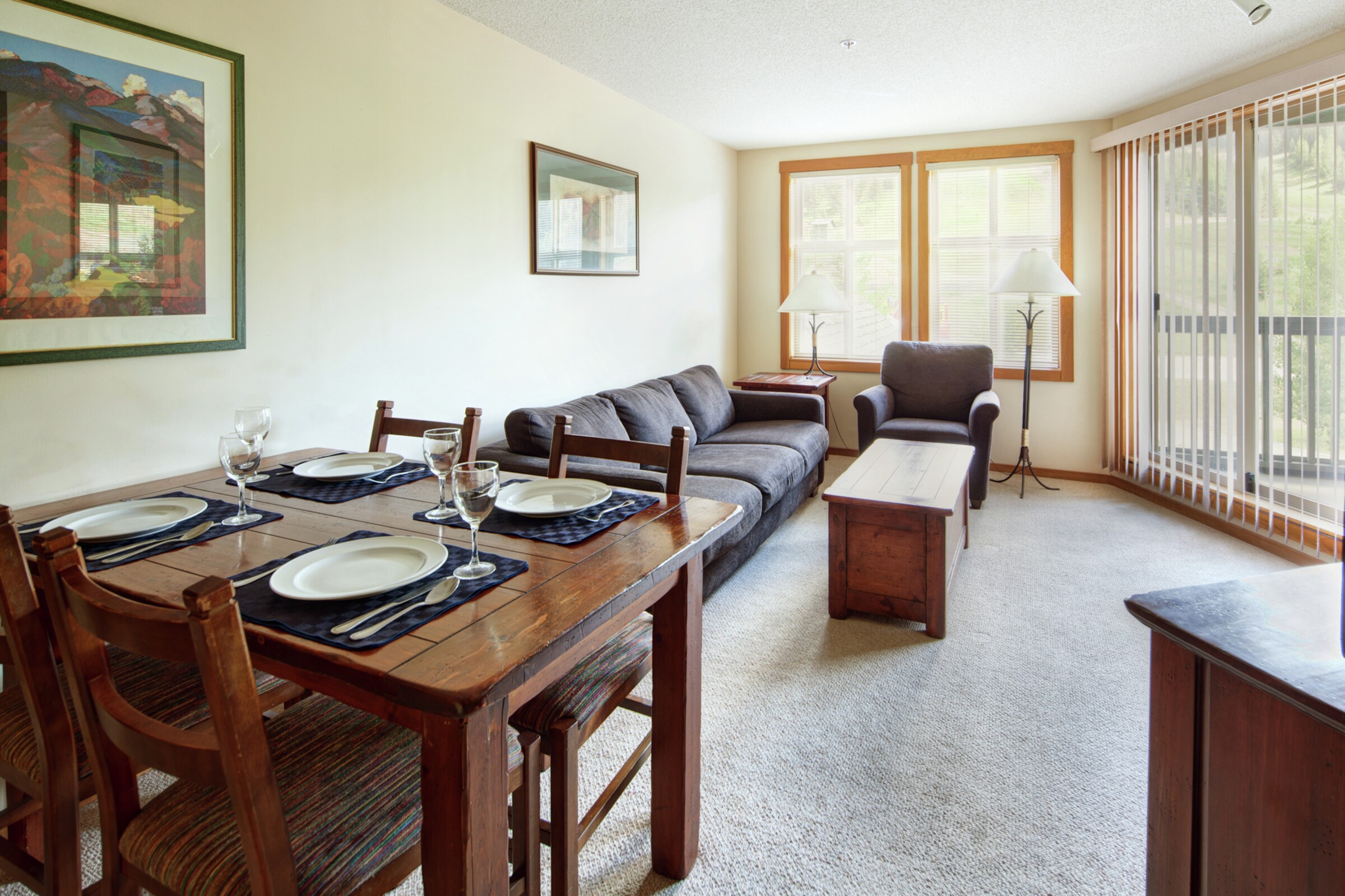 Ski Tip Lodge - Living Room & Dining Room