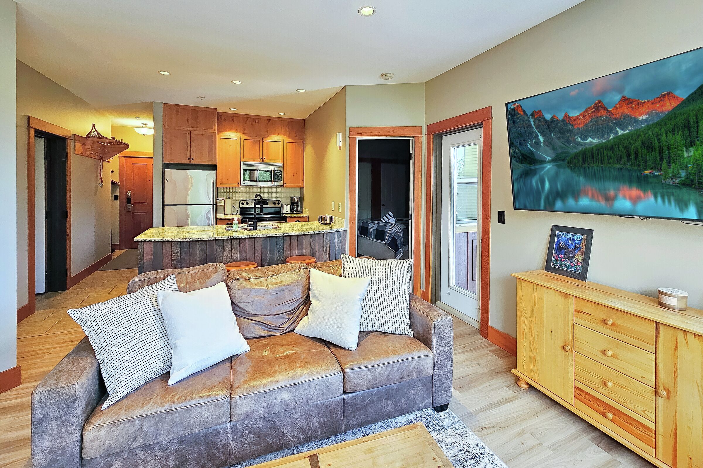 Living Area & Kitchen