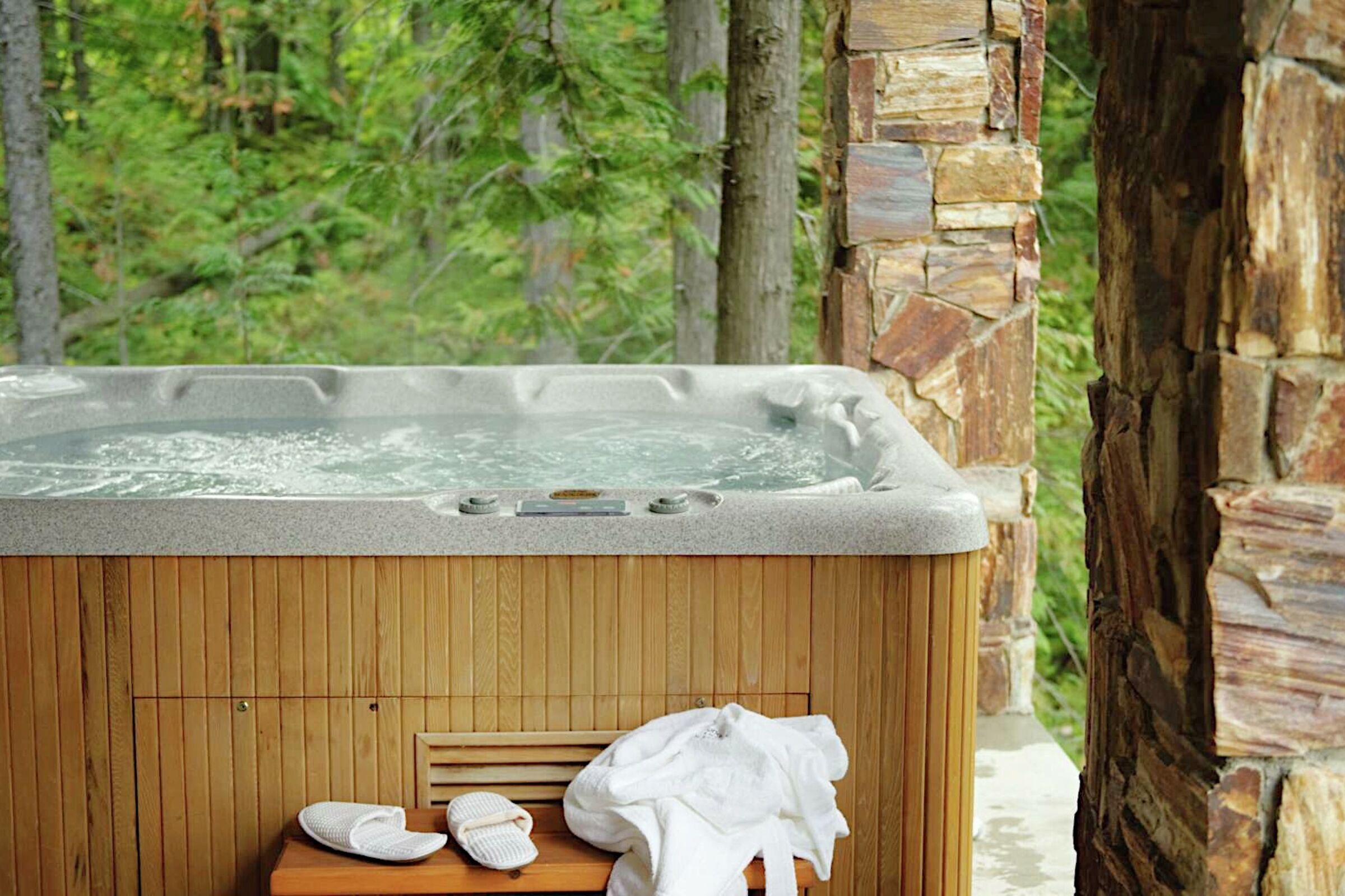 Deck with Hot Tub