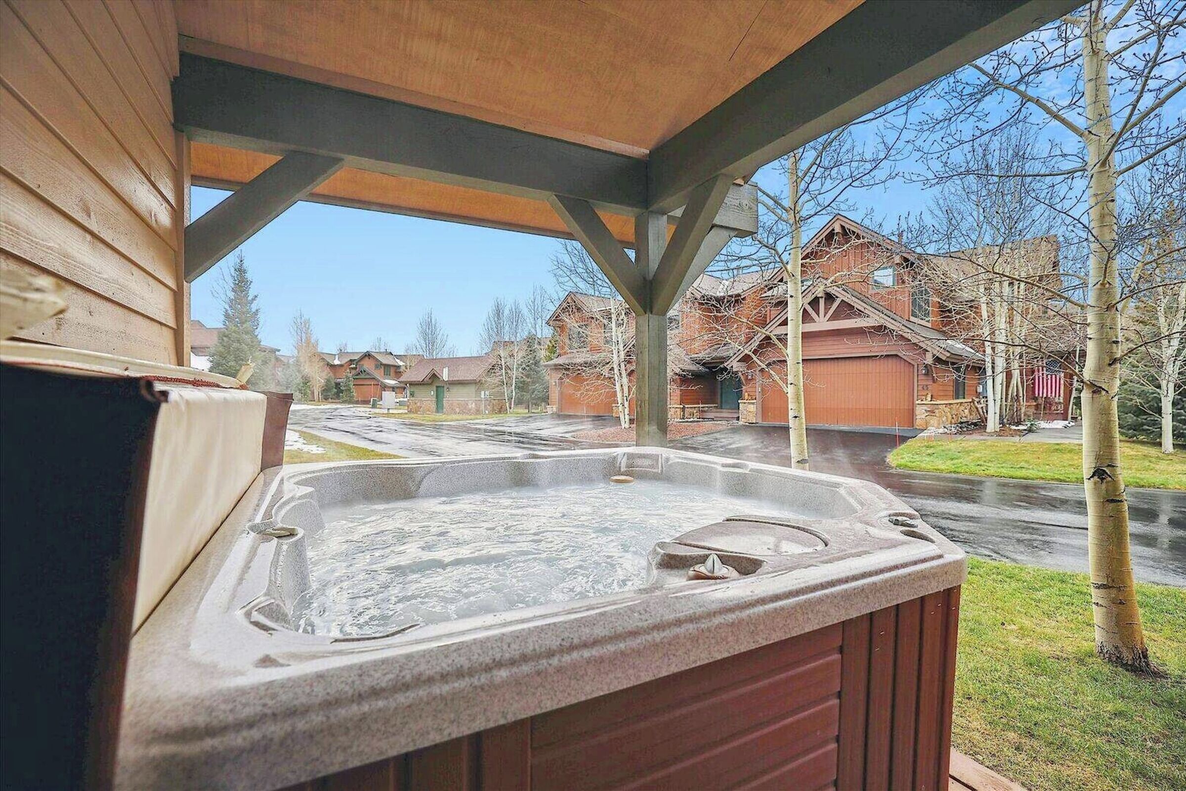Deck with Hot Tub