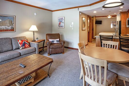 Studio Living Area & Dining Area