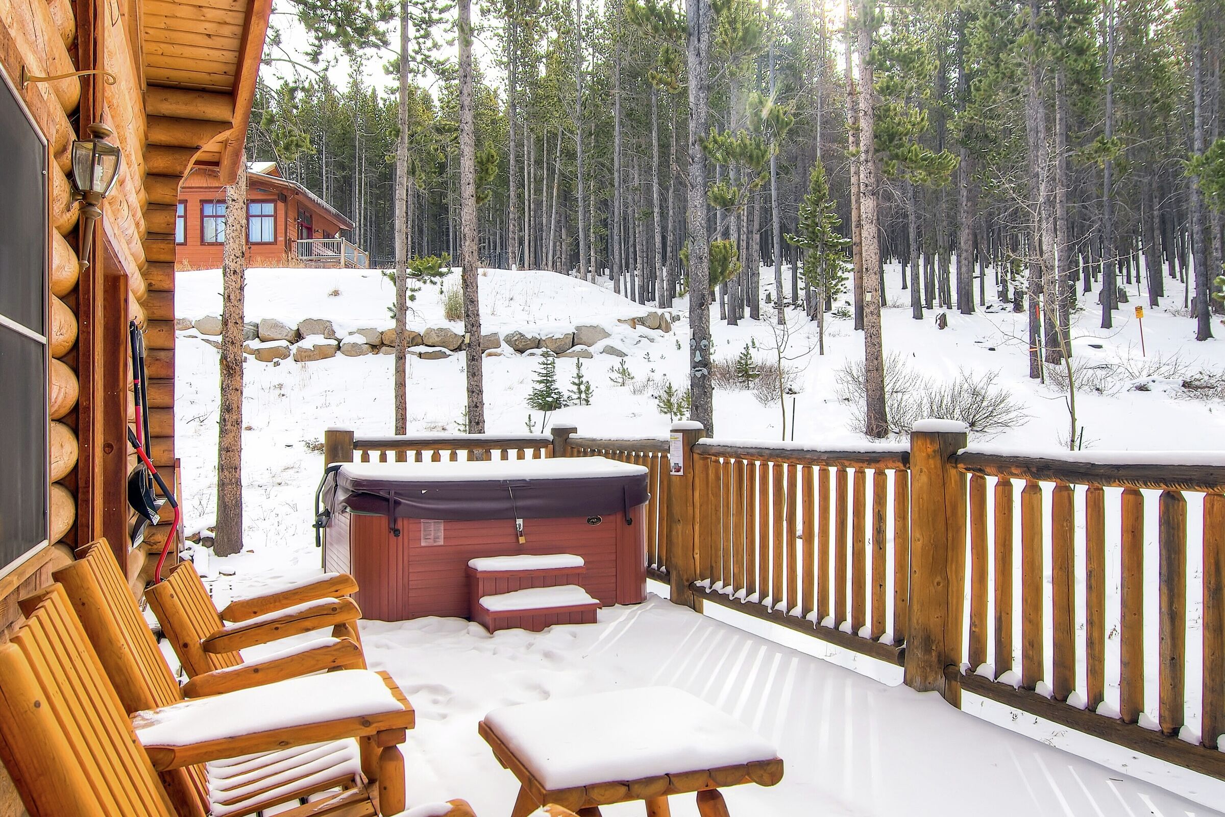 Deck with Hot Tub