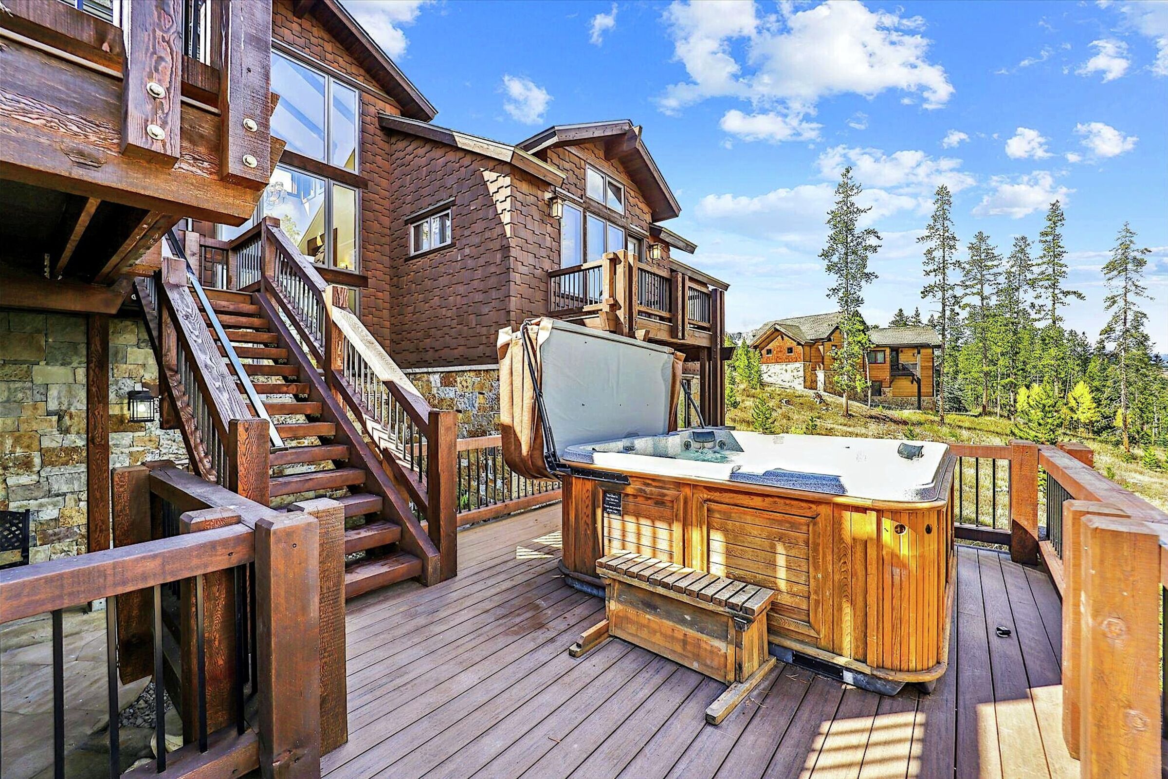 Deck with Hot Tub