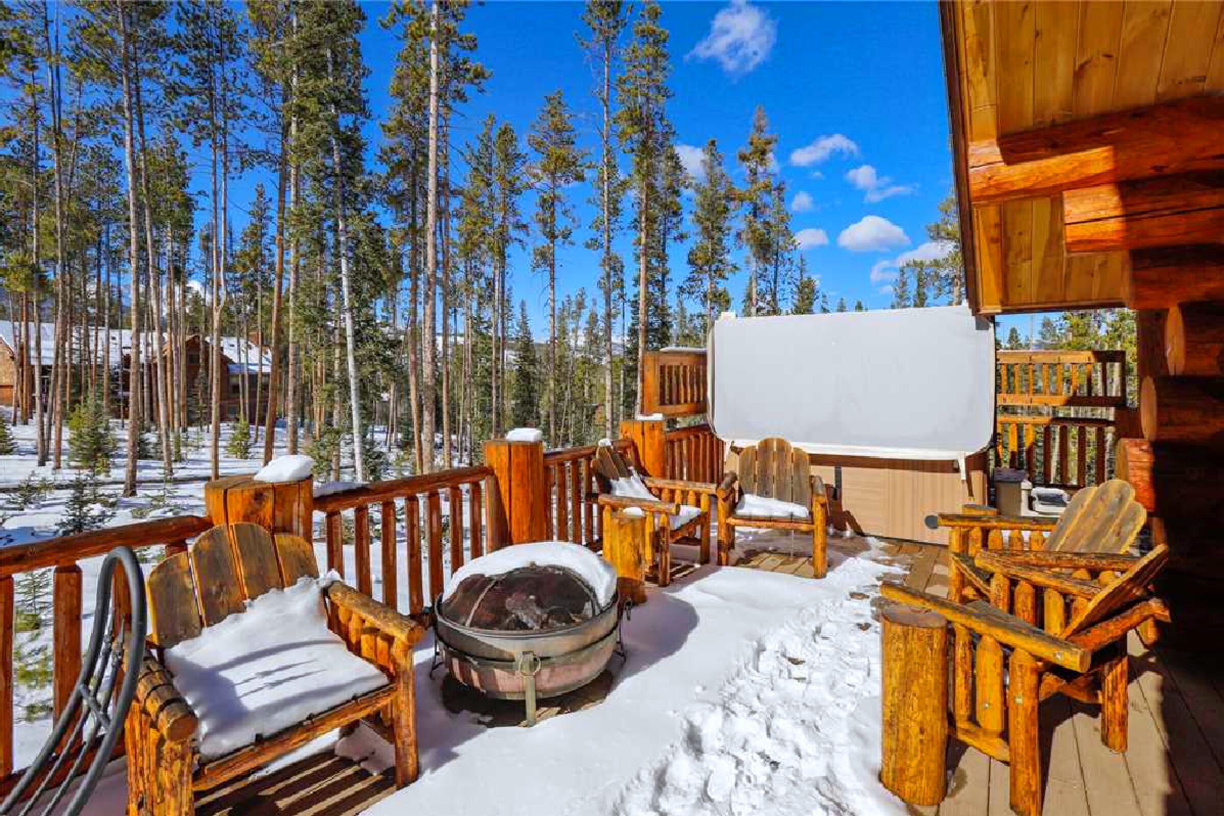 Deck with Hot Tub