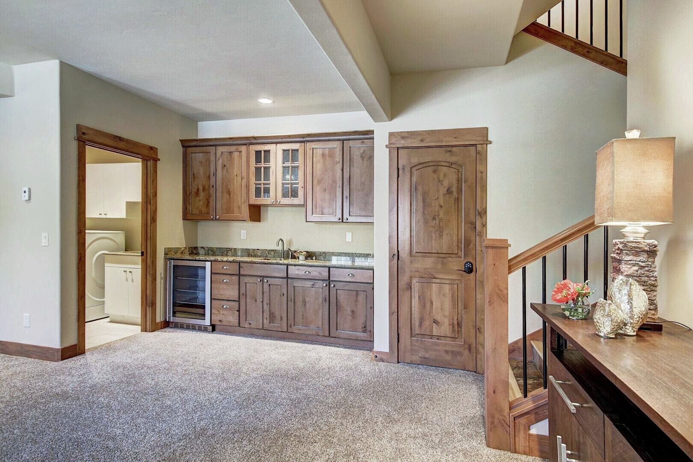 Family Room with Wet Bar
