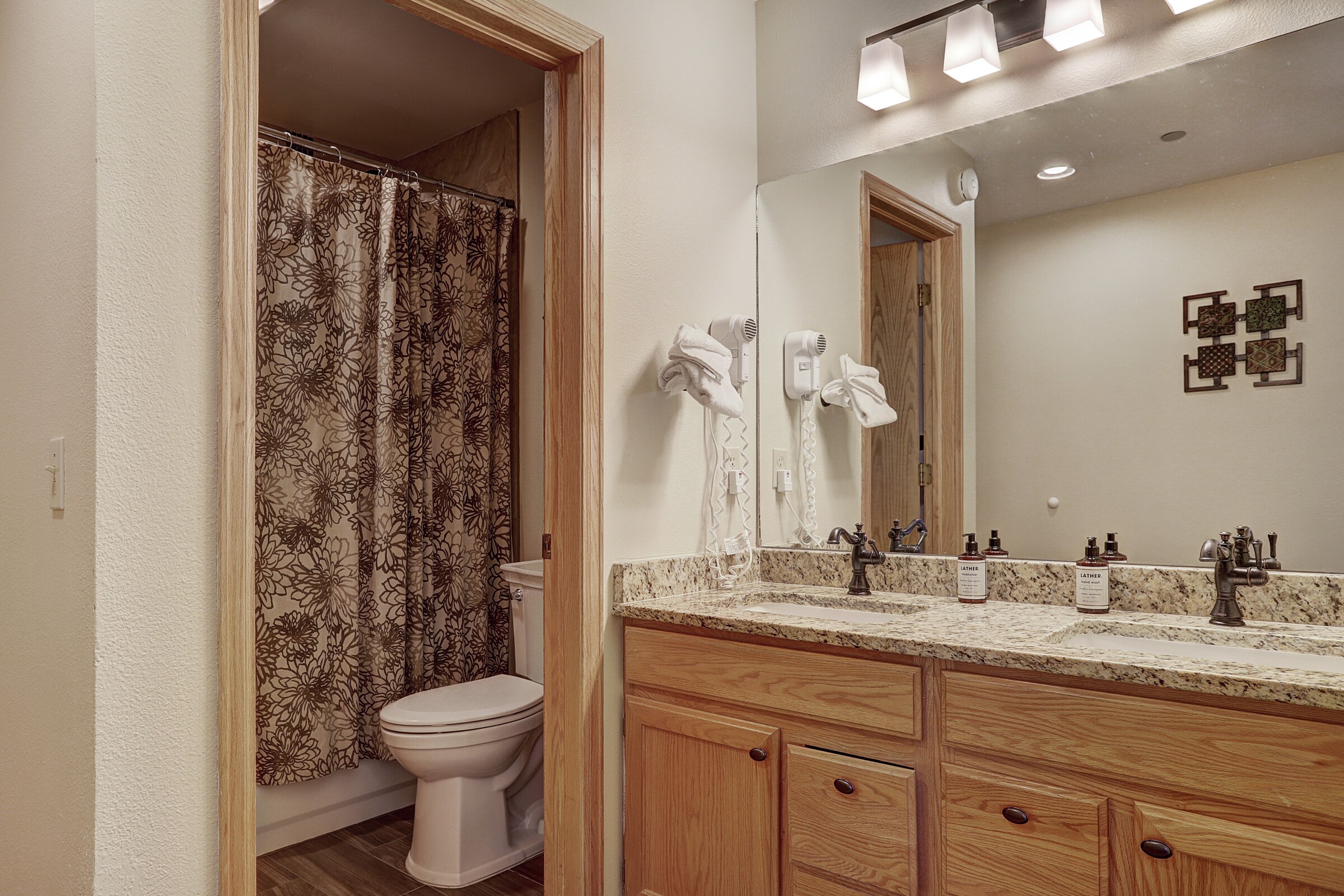 One Queen Room Bathroom