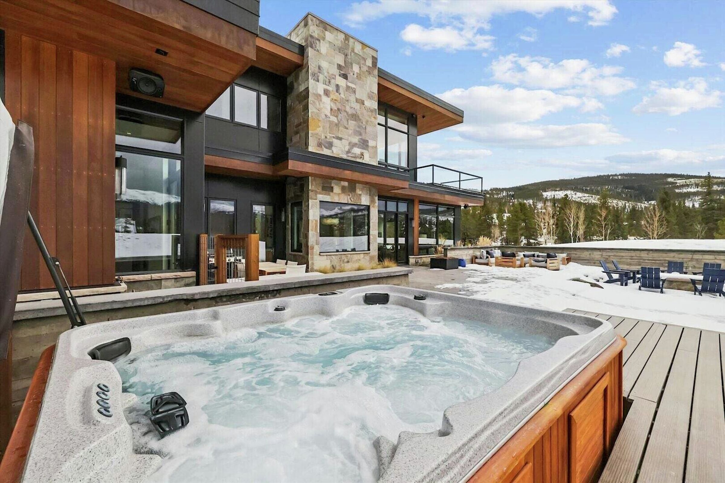 Deck with Hot Tub