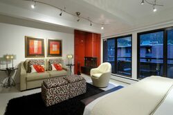 Fireplace Studio - Studio Living Area