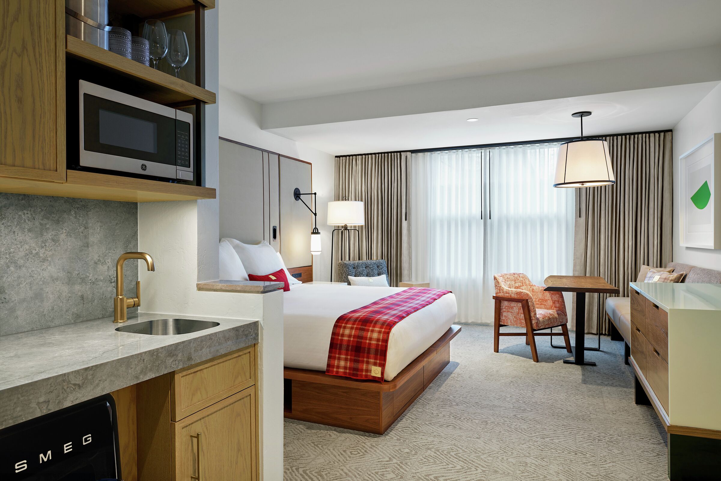 Hotel Room Living Area