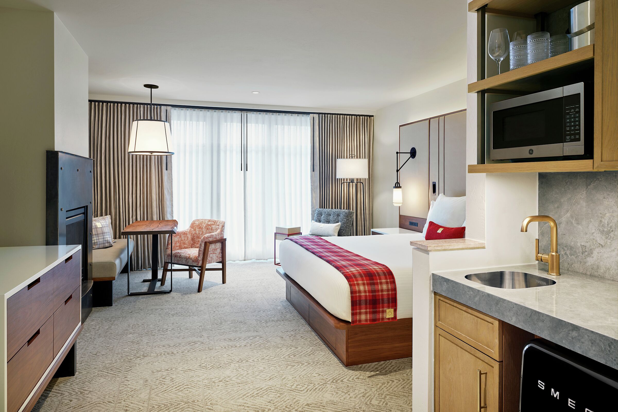 Hotel Room Living Area