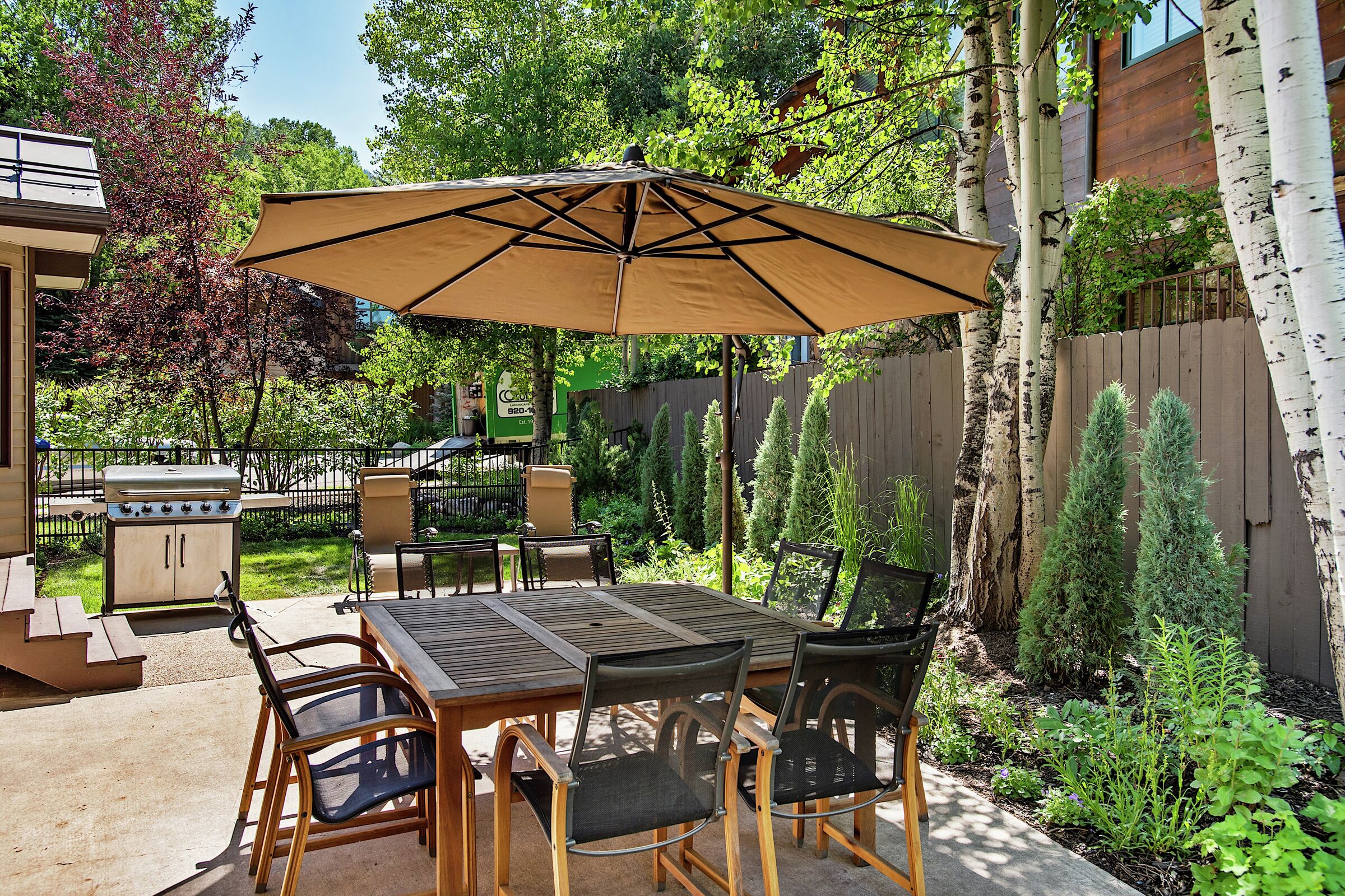 Patio with BBQ