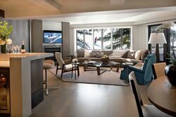 2 Bdrm Pfeifer Suite - Living Area, Dining Area & Wet Bar