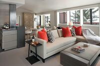 Living Area, Dining Area & Wet Bar