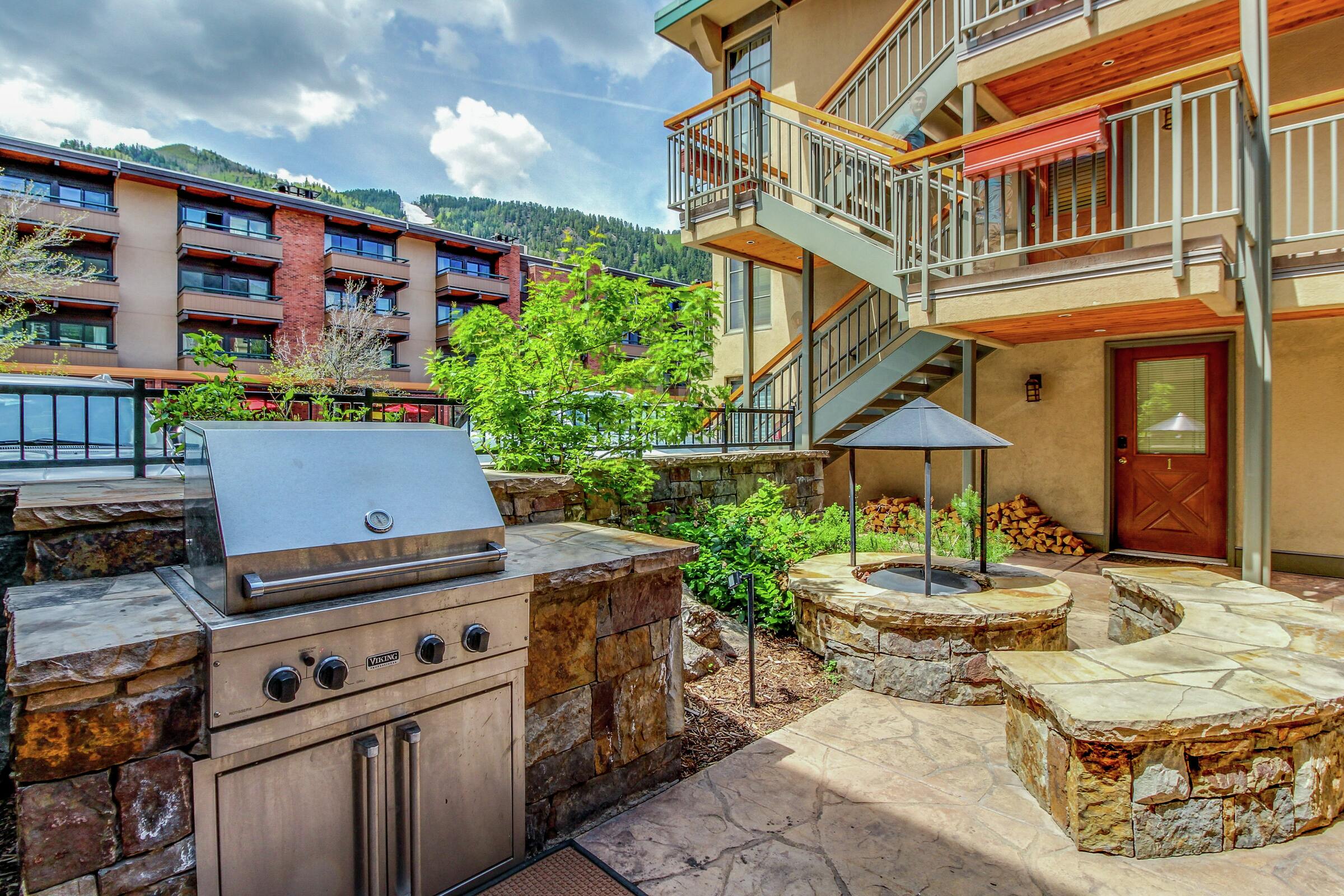 Patio with BBQ