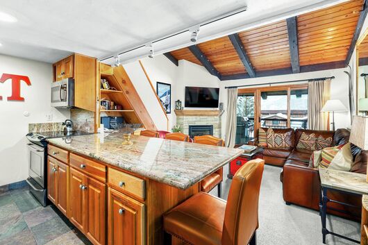 Living Area & Kitchen