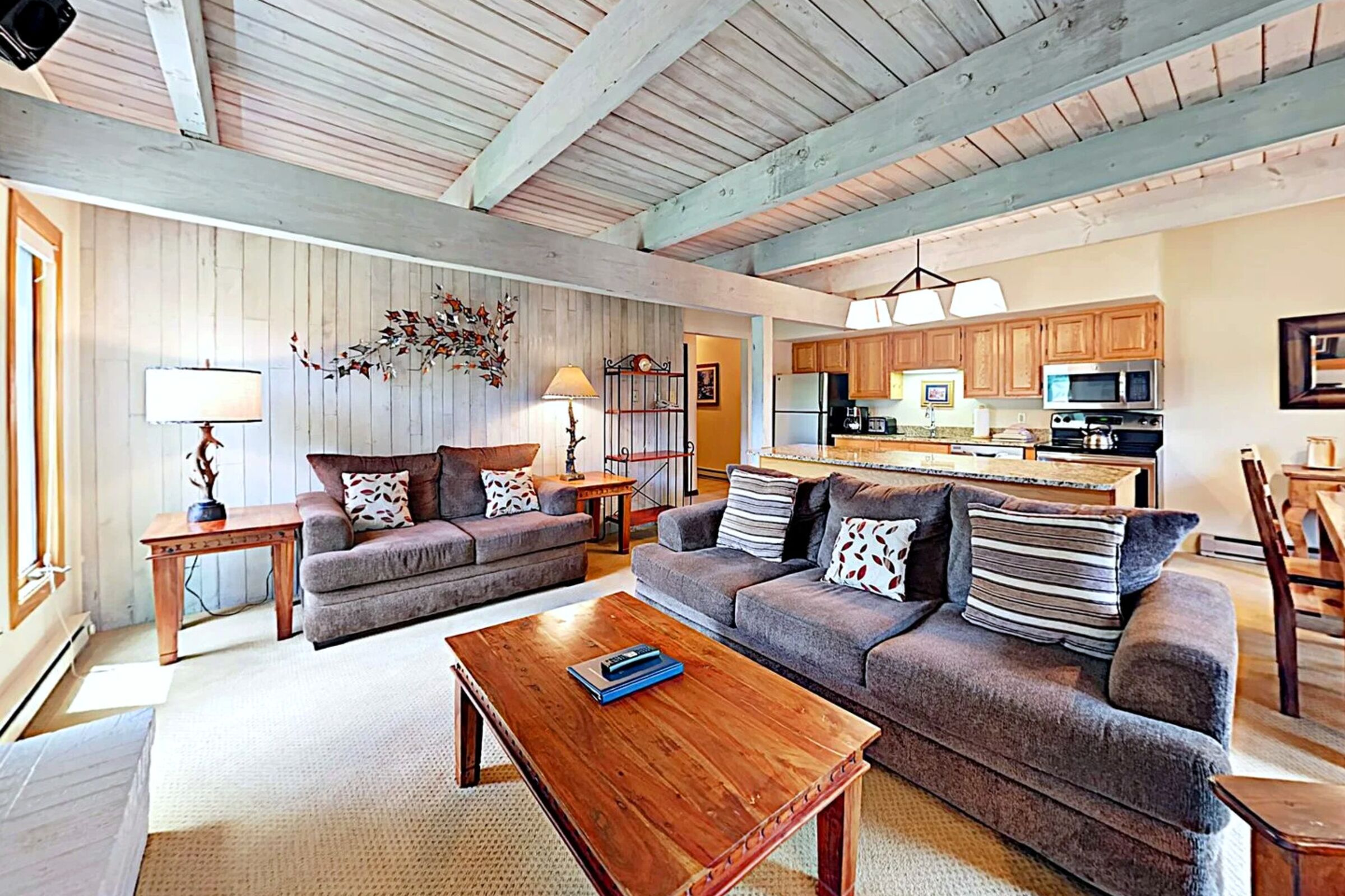 Living Area & Kitchen