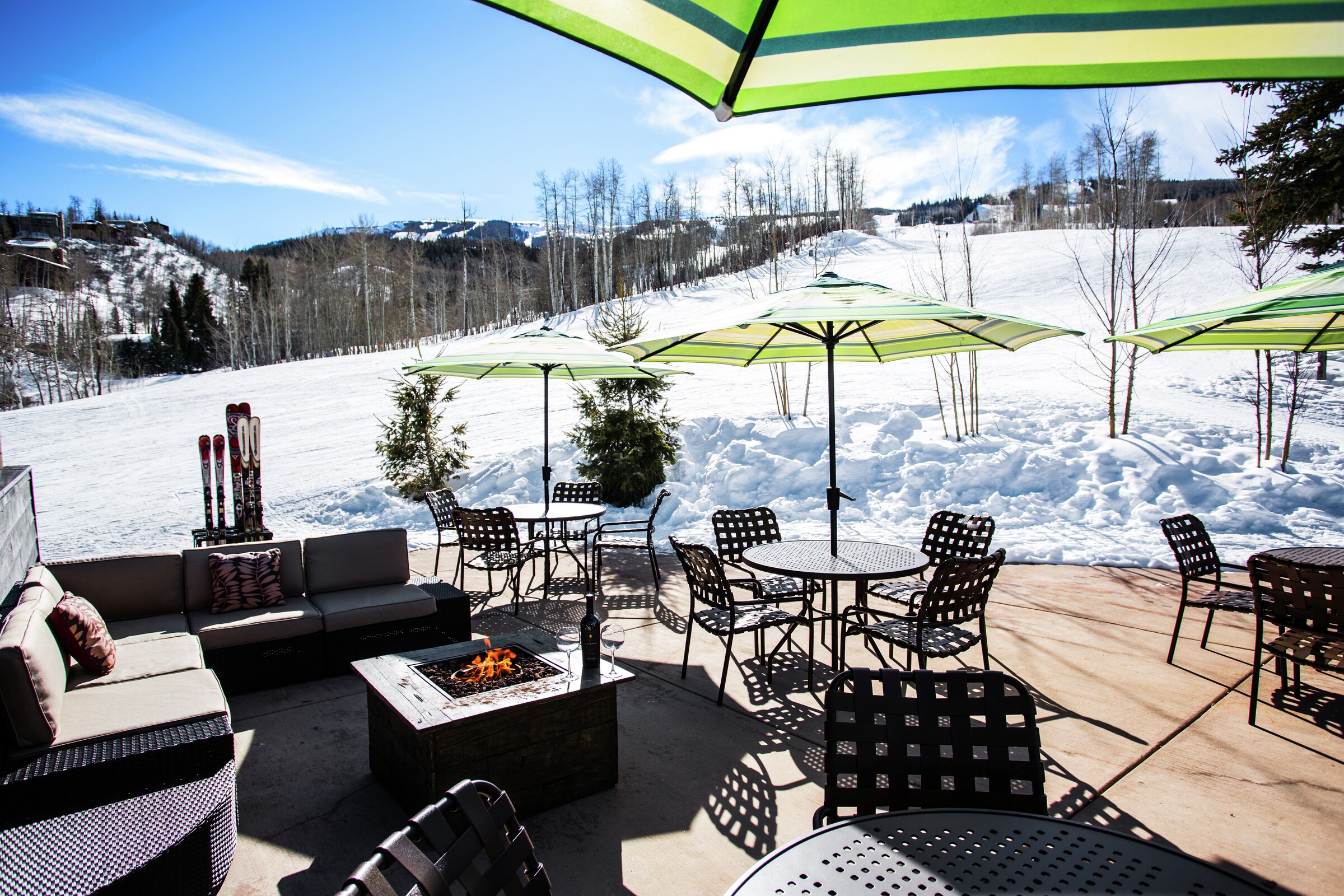 The Edge Restaurant Patio and Firepit