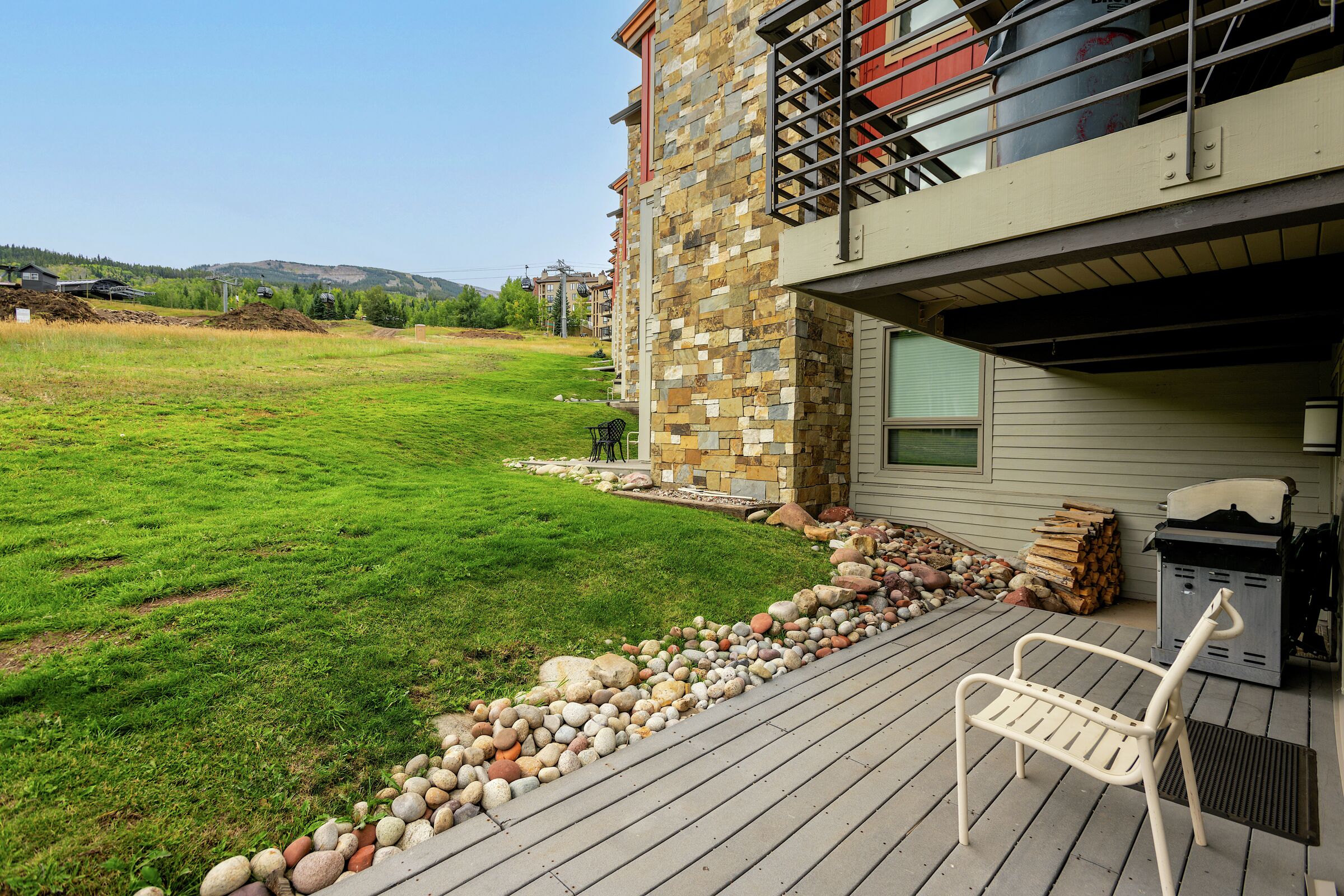 Deck with BBQ