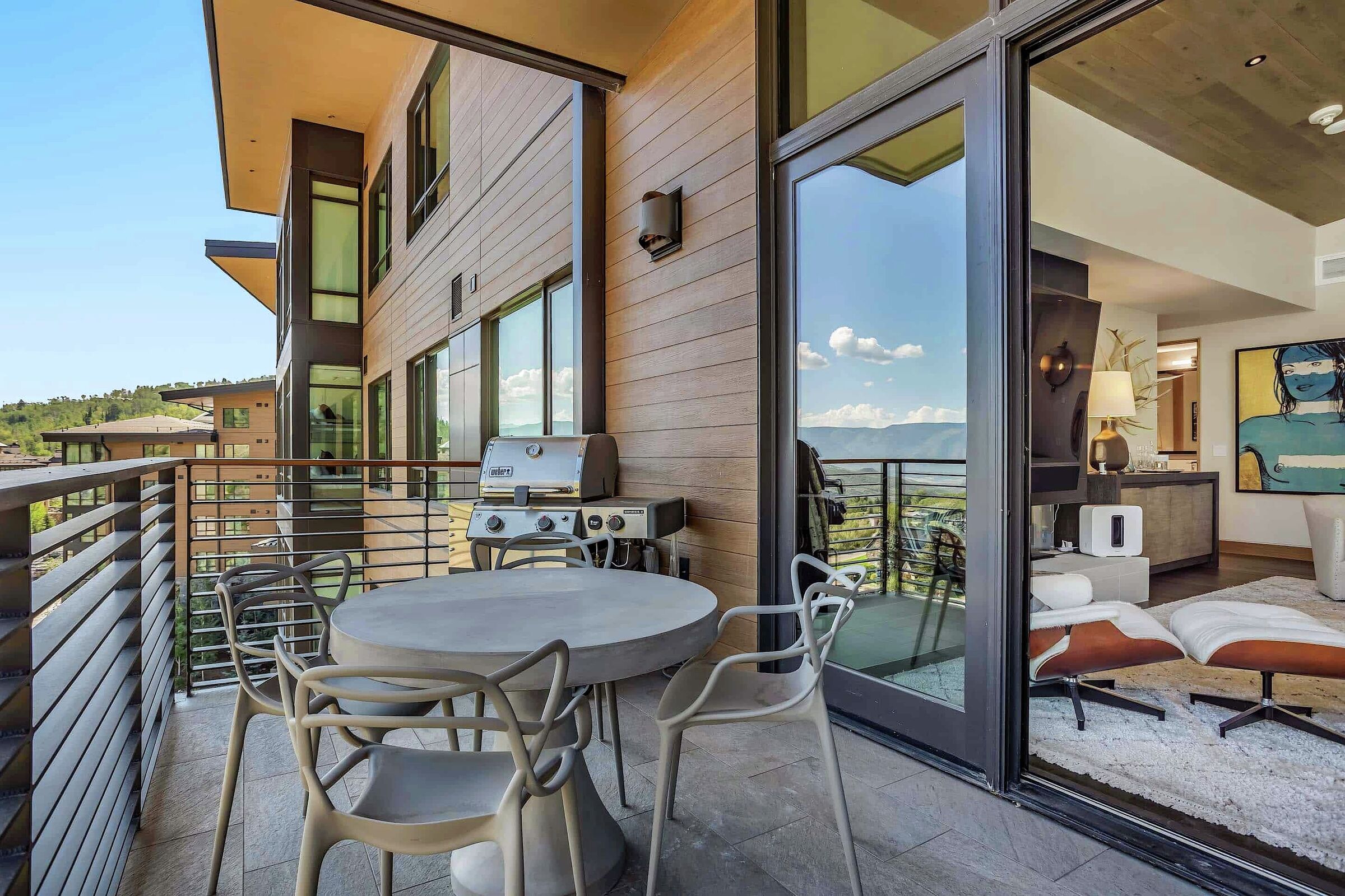 Balcony with BBQ