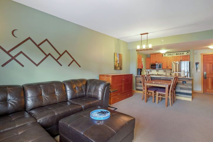 Living Area, Dining Area & Kitchen