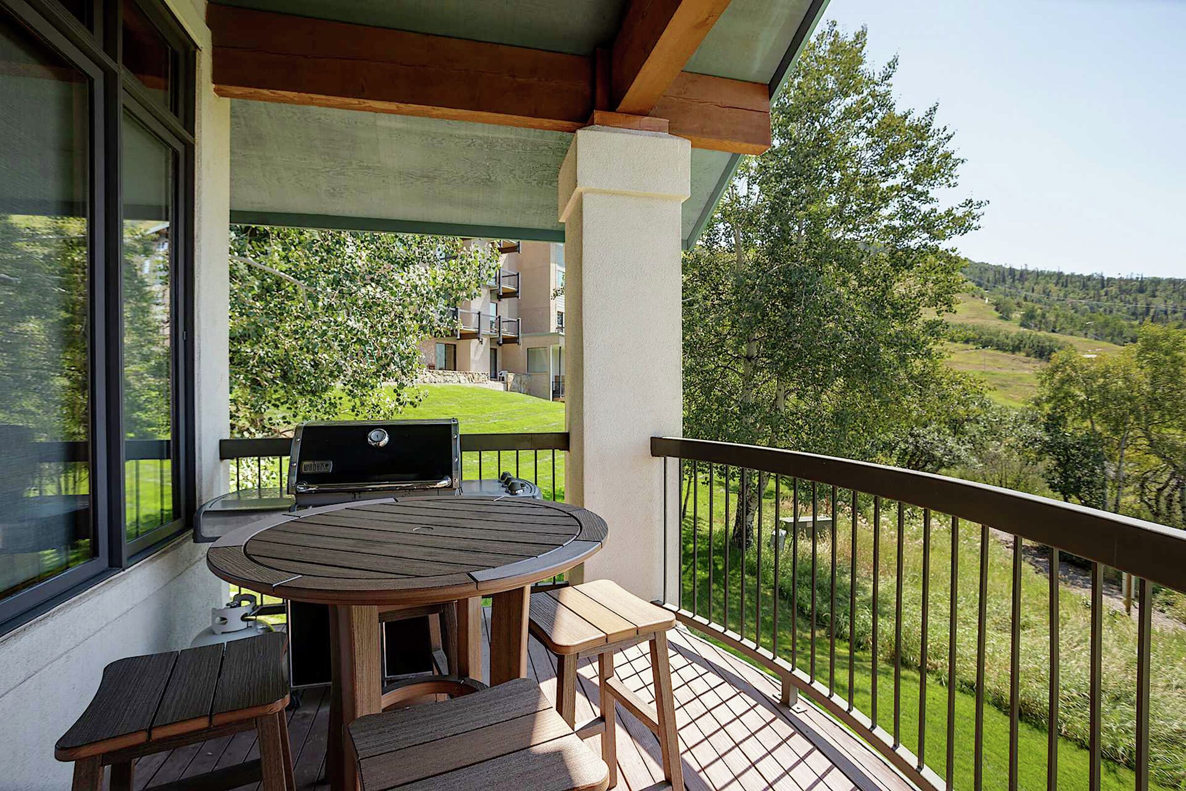 Balcony with BBQ