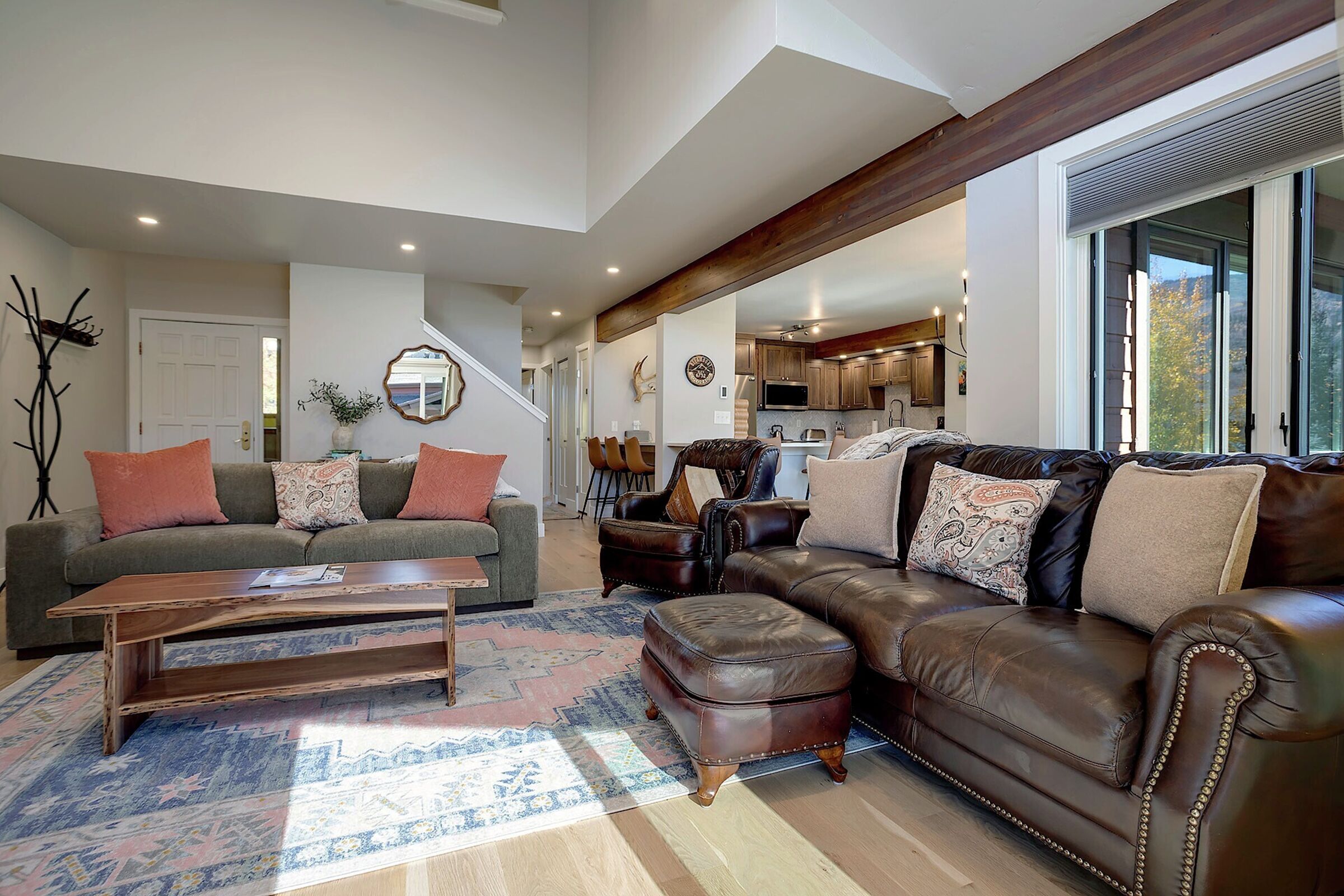 Living Area & Kitchen