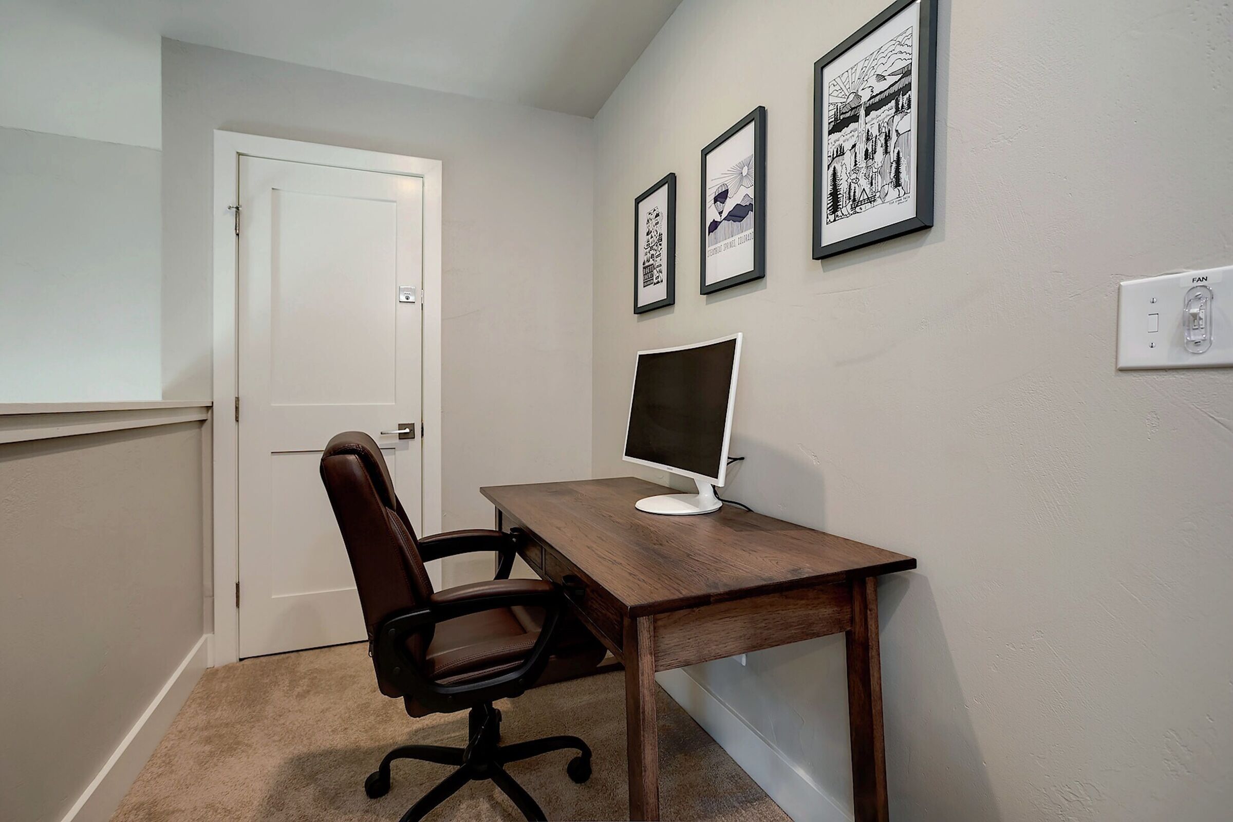 Second Floor Landing with Desk