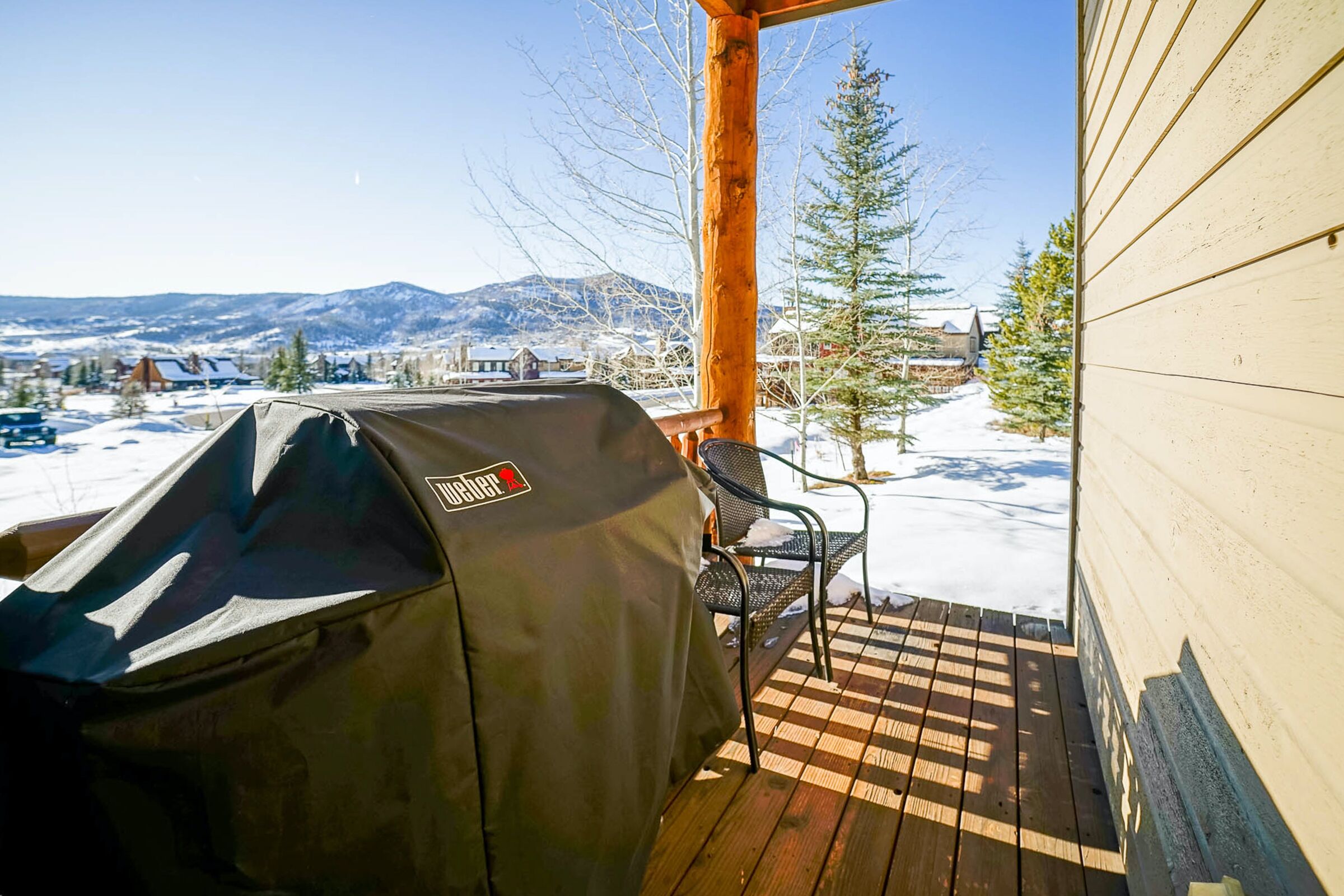 Deck with BBQ
