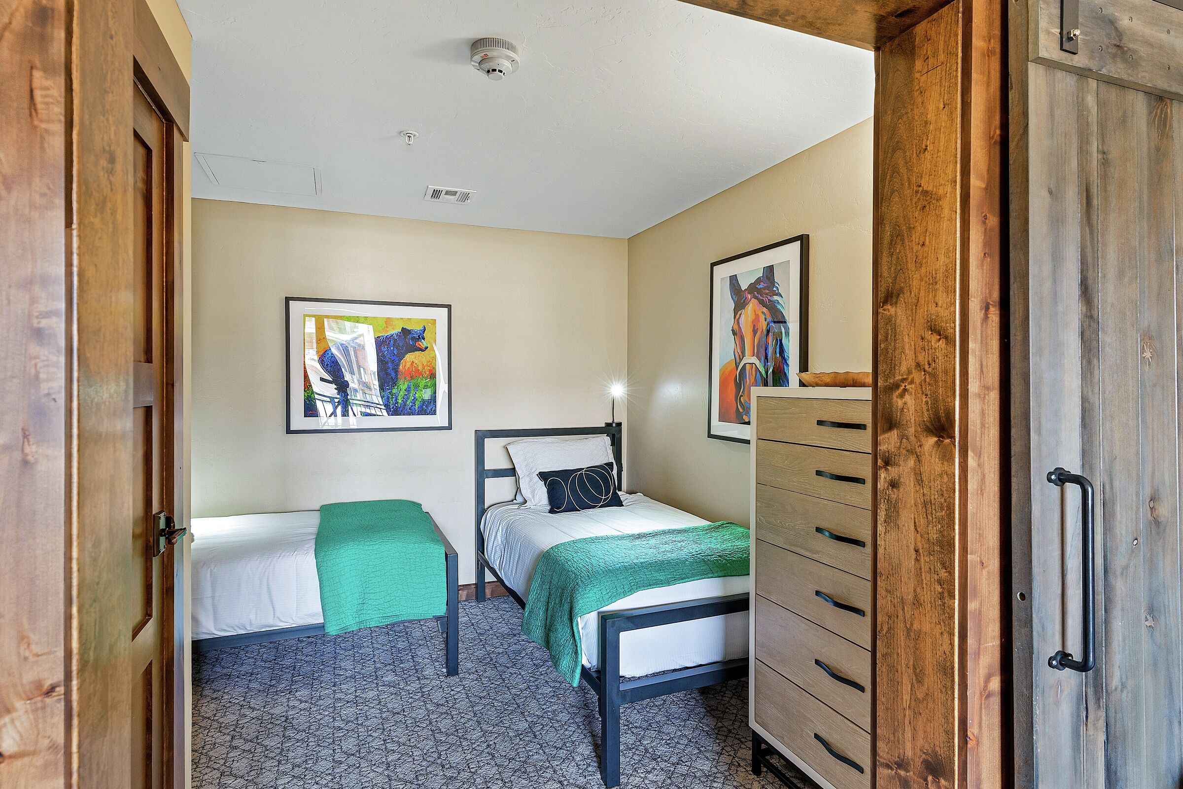 Den with Beds