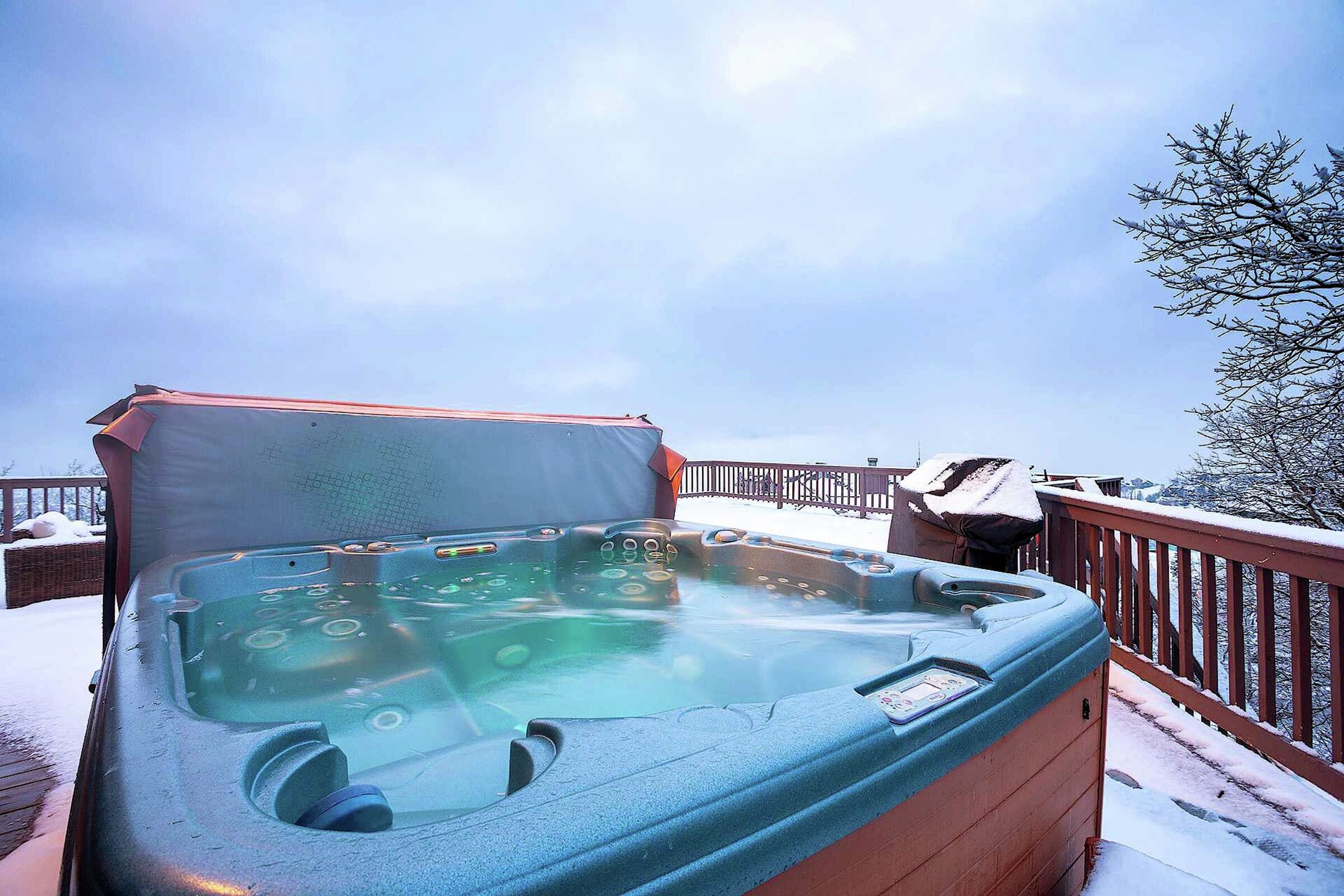 Deck with Hot Tub