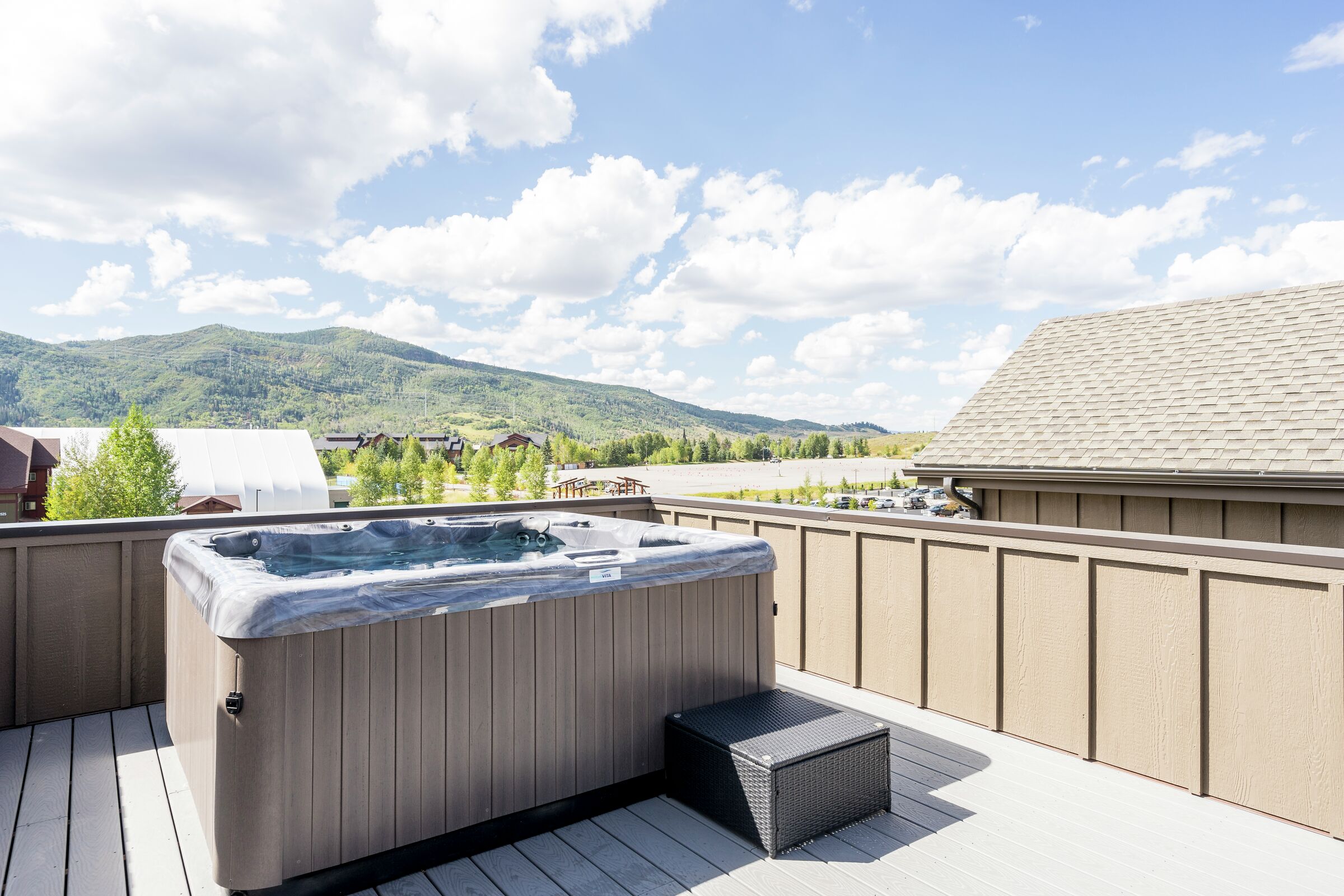 Deck with Hot Tub