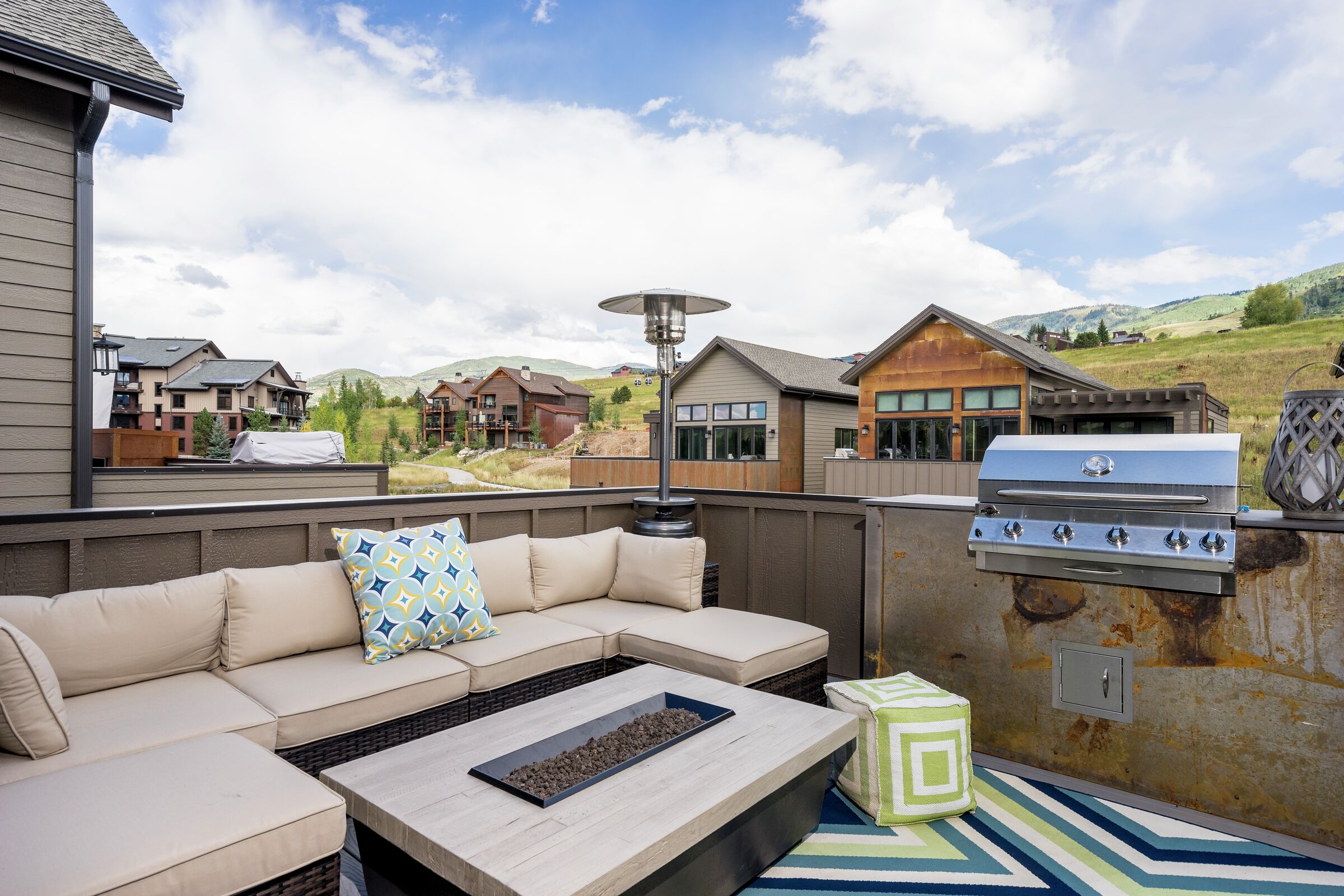 Deck with BBQ