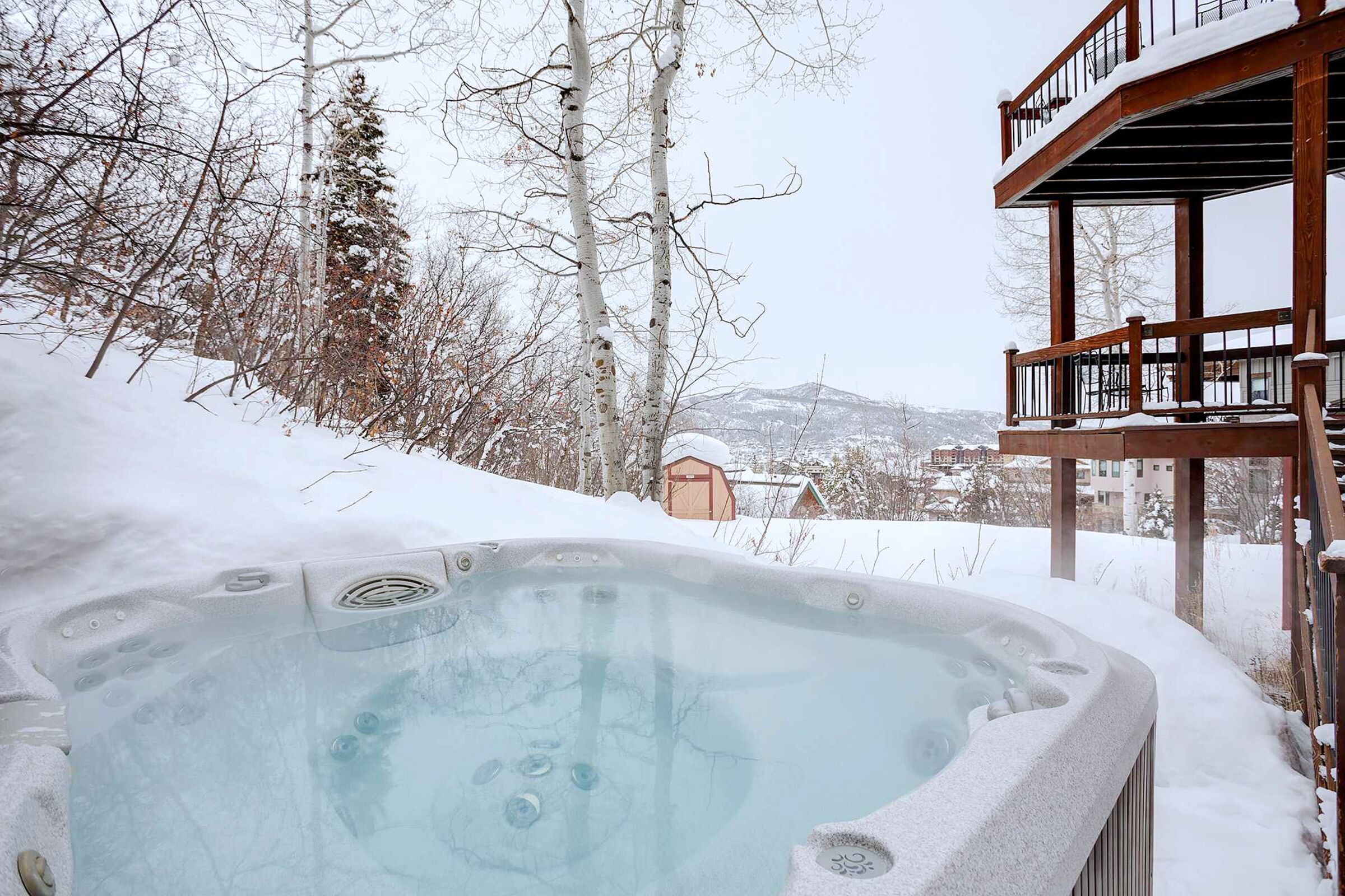 Deck with Hot Tub