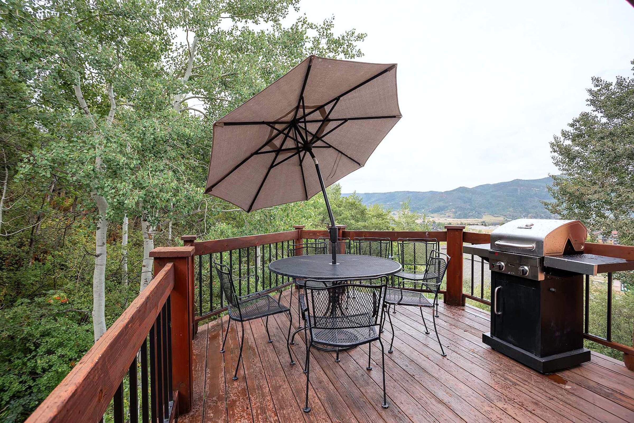 Deck with BBQ