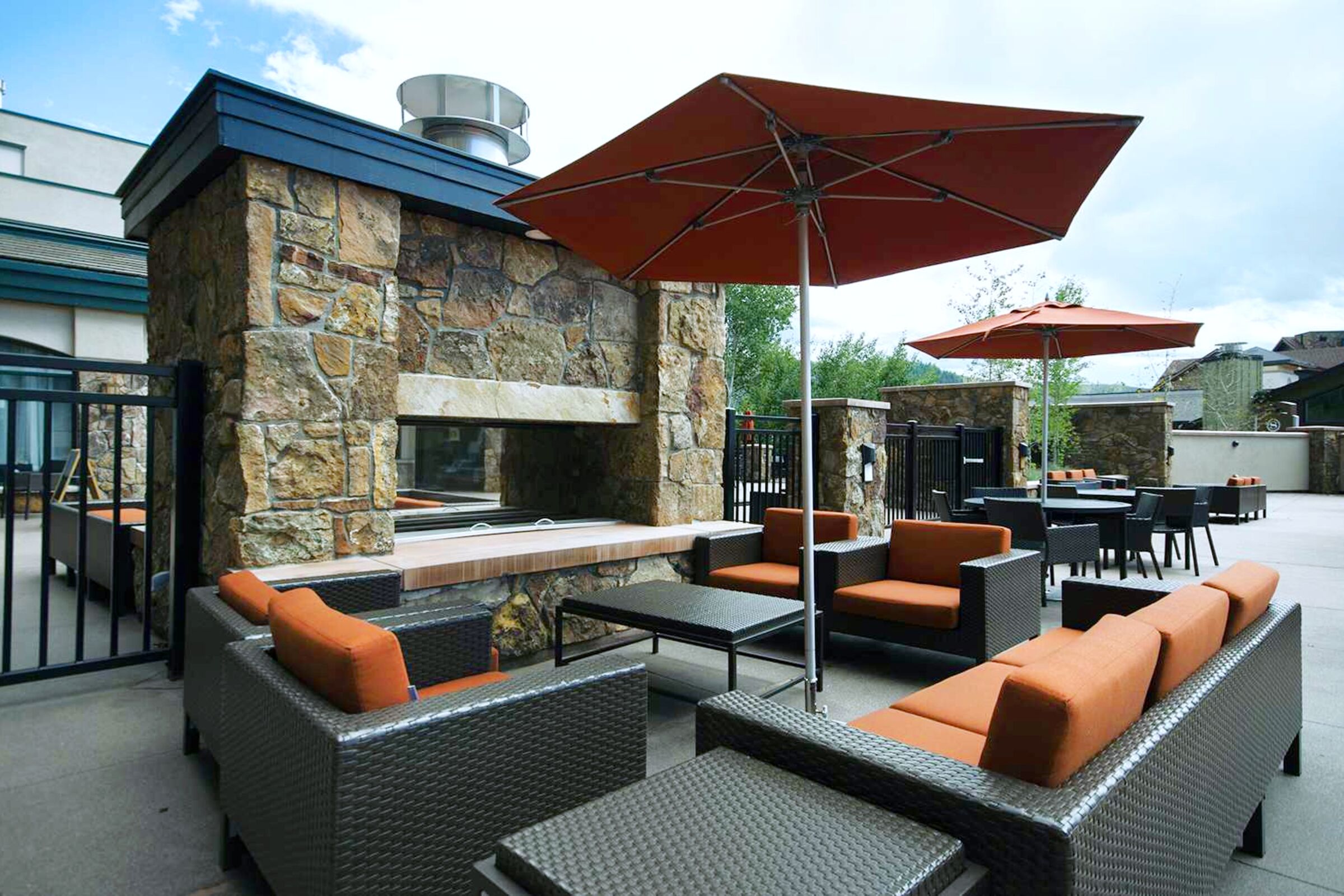 Patio with Outdoor Fireplace
