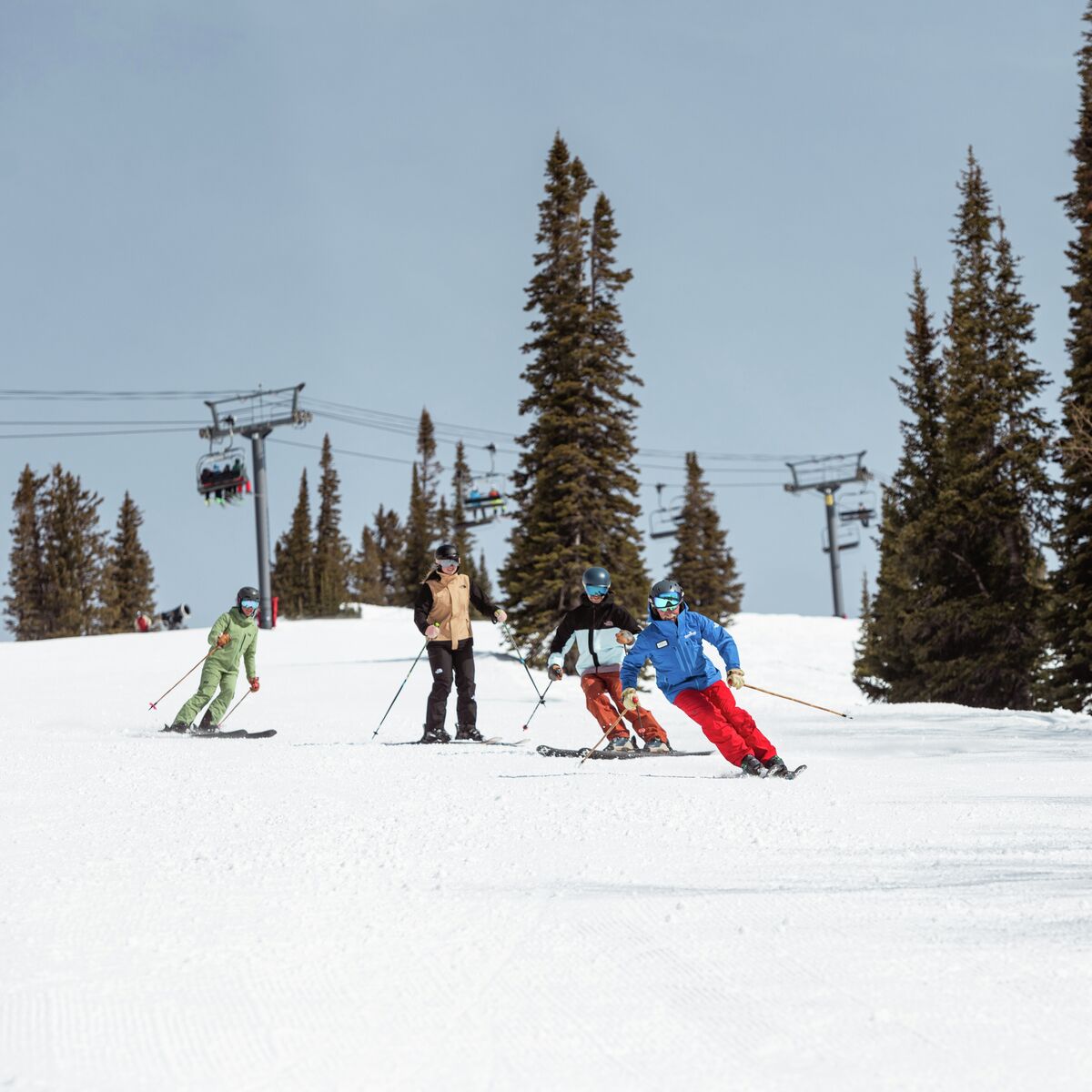 Skiing Instruction at Steamboat