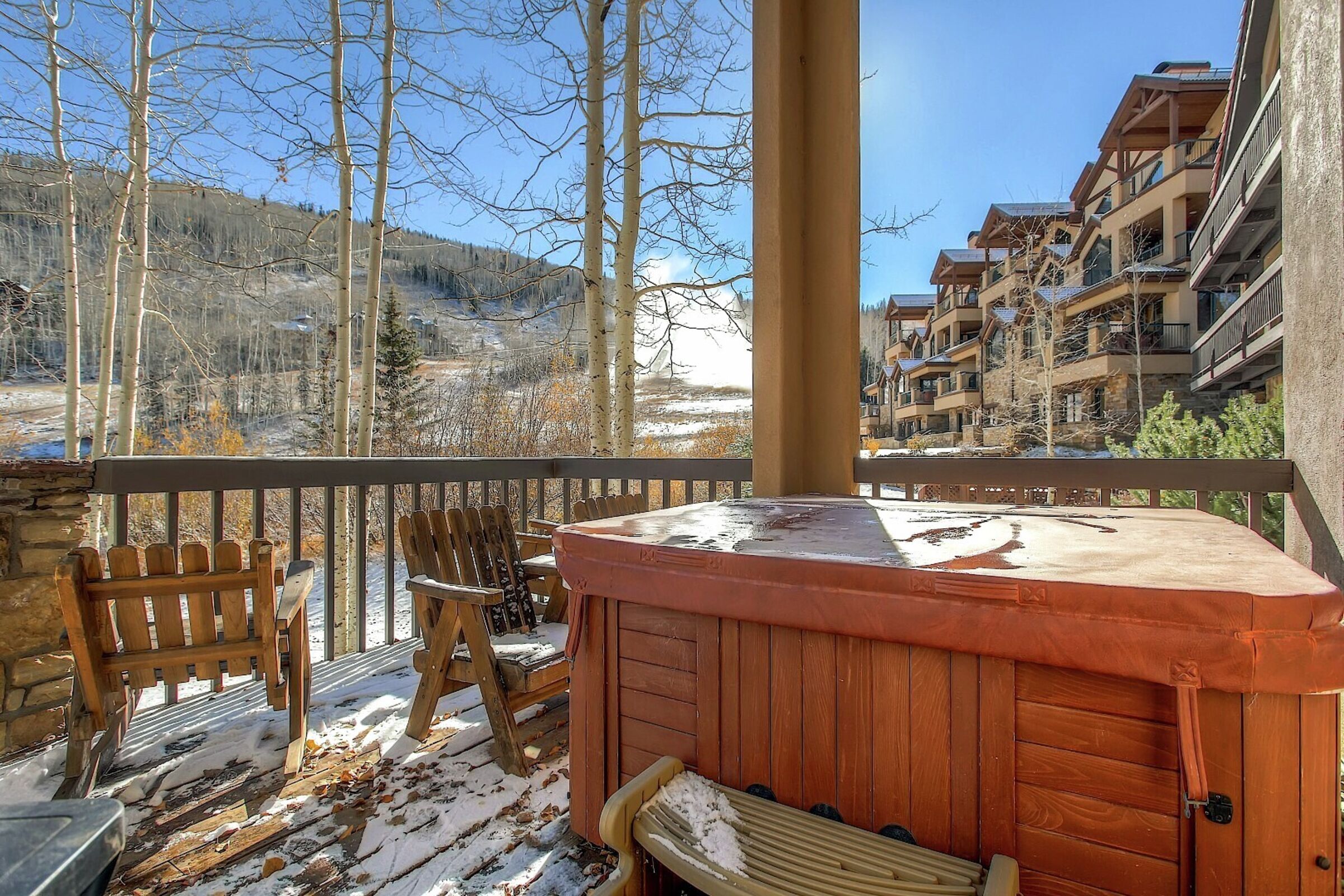 Deck with Hot Tub